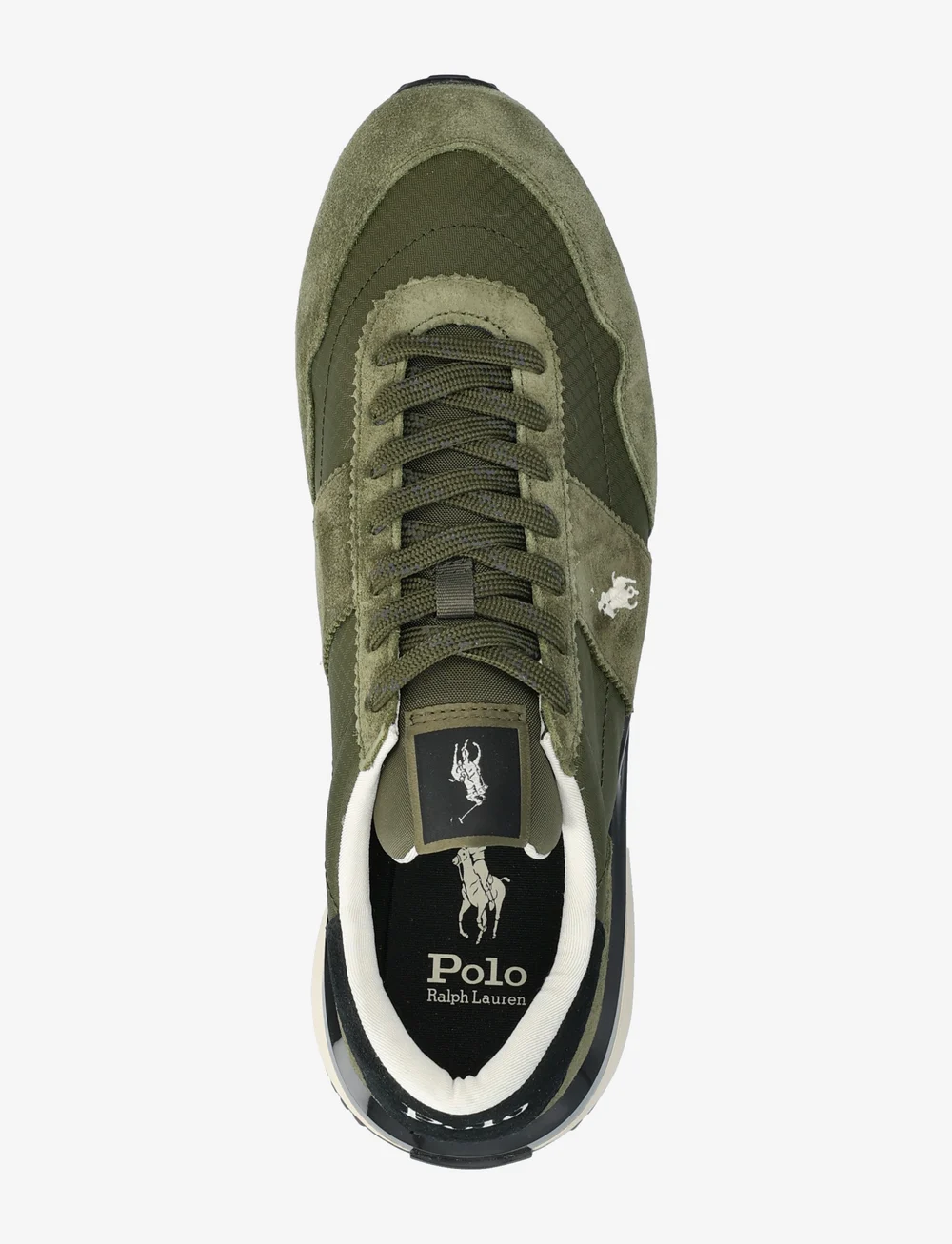 Polo Ralph Lauren - Train 89 Suede & Oxford Sneaker - låga sneakers - tonal olive - 3