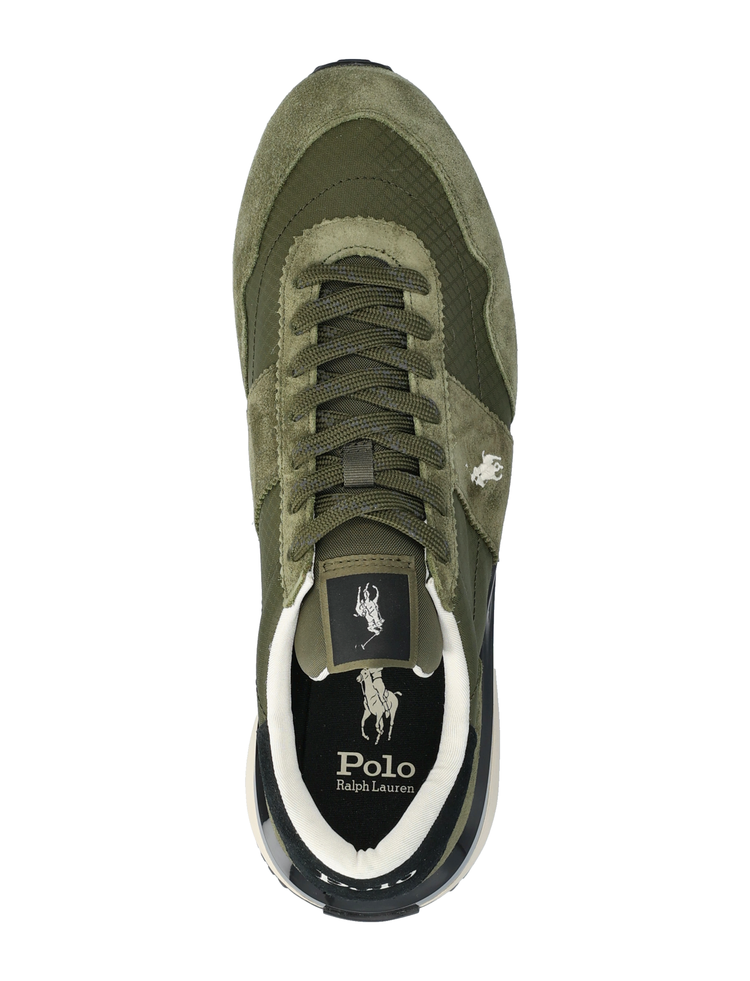 Polo Ralph Lauren - Train 89 Suede & Oxford Sneaker - laag sneakers - tonal olive - 3