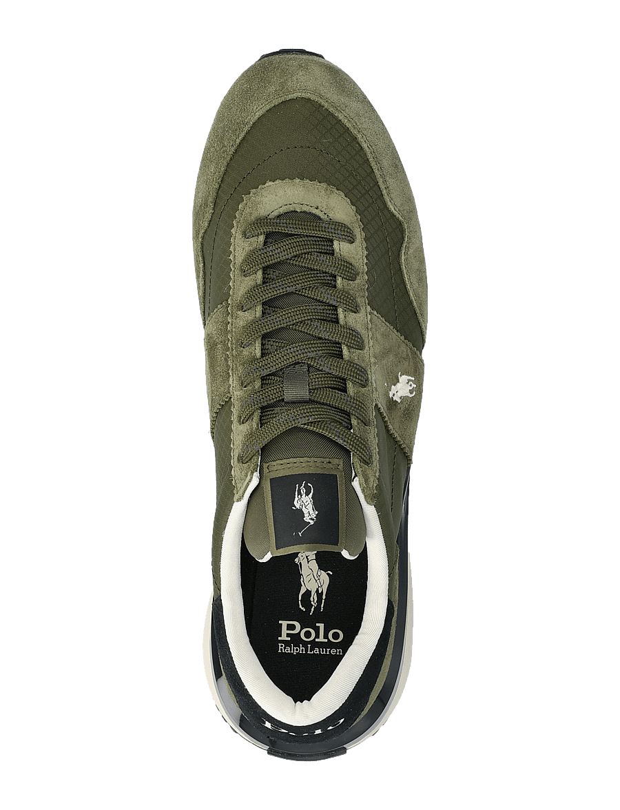 Polo Ralph Lauren - Train 89 Suede & Oxford Sneaker - laag sneakers - tonal olive - 3