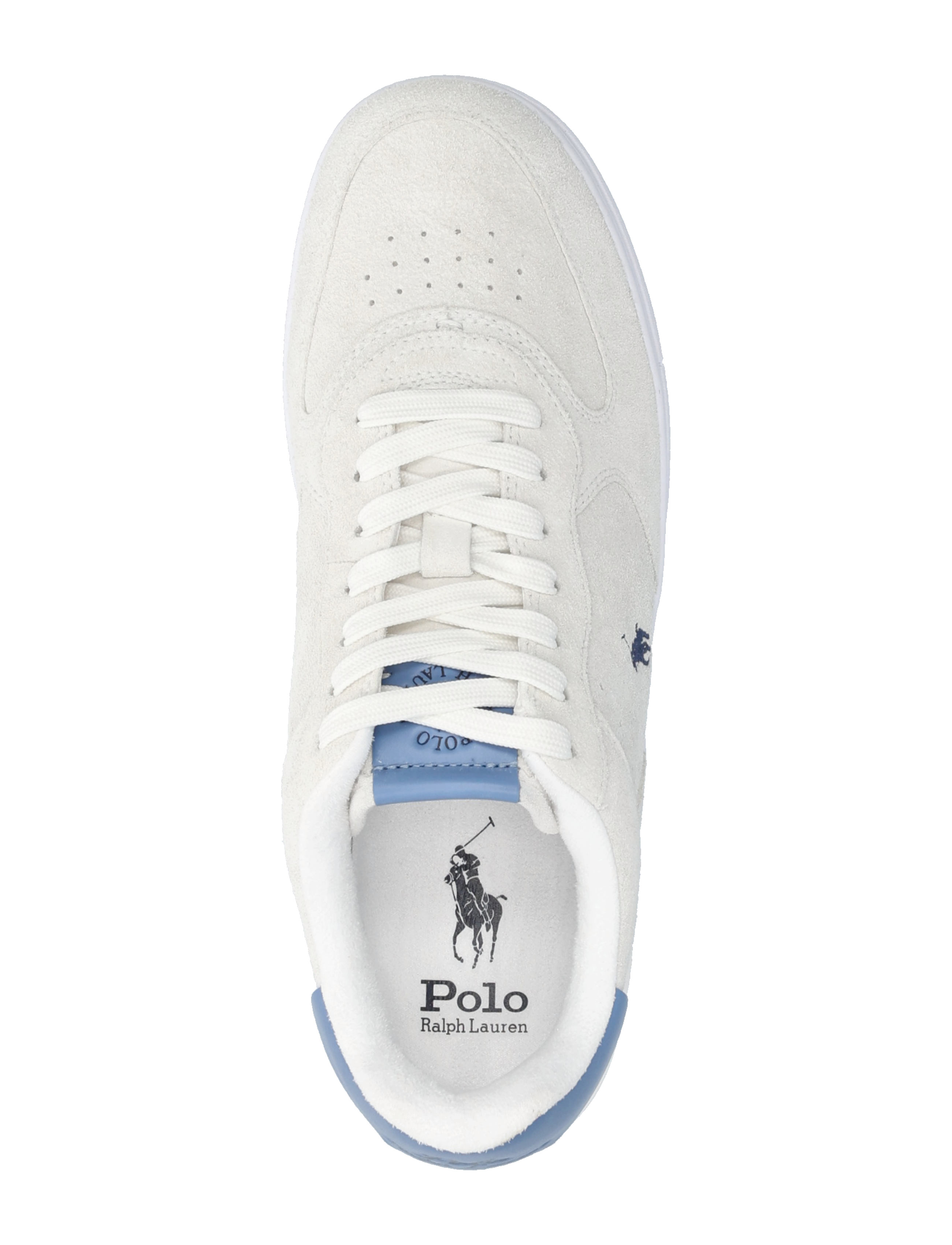 Polo Ralph Lauren - Masters Court Suede Sneaker - laag sneakers - bianco/campus blu - 3