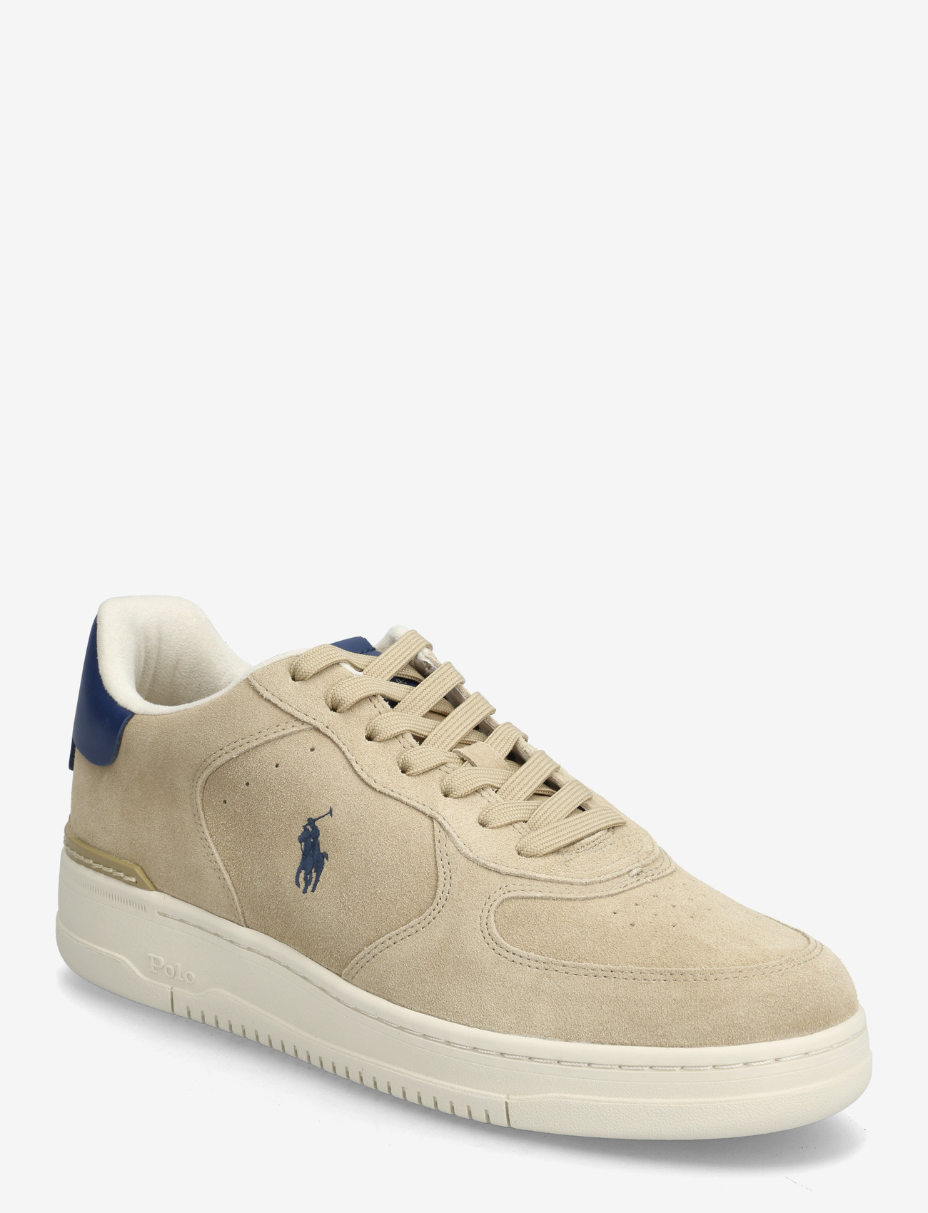 Polo Ralph Lauren - Masters Court Suede Sneaker - låga sneakers - bone/light navy - 0