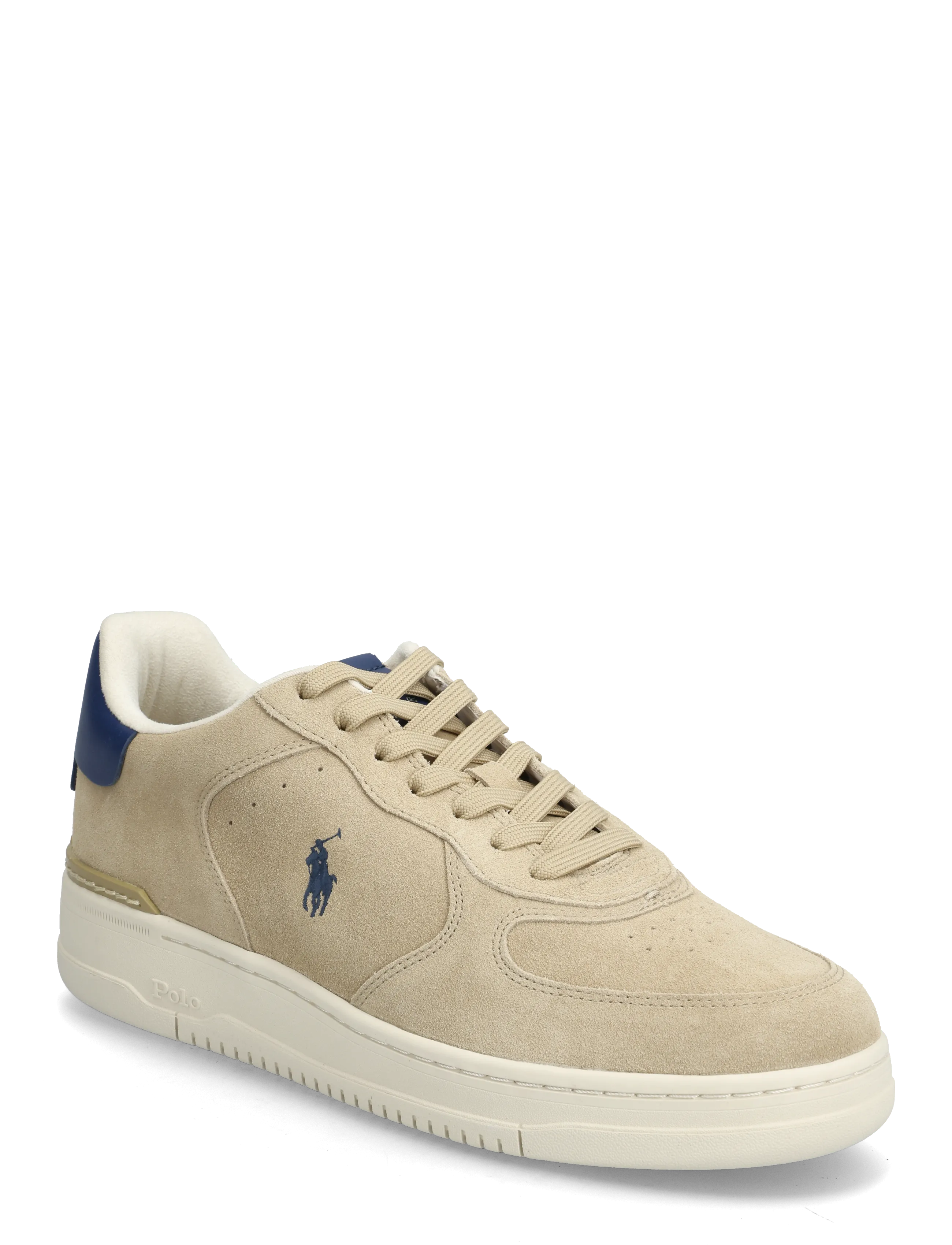 Polo Ralph Lauren Masters Court Suede Sneaker - Schuhe - BONE/LIGHT NAVY / beige