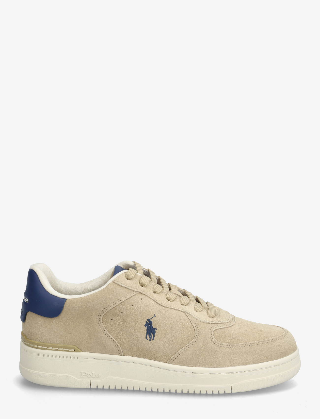 Polo Ralph Lauren - Masters Court Suede Sneaker - låga sneakers - bone/light navy - 1