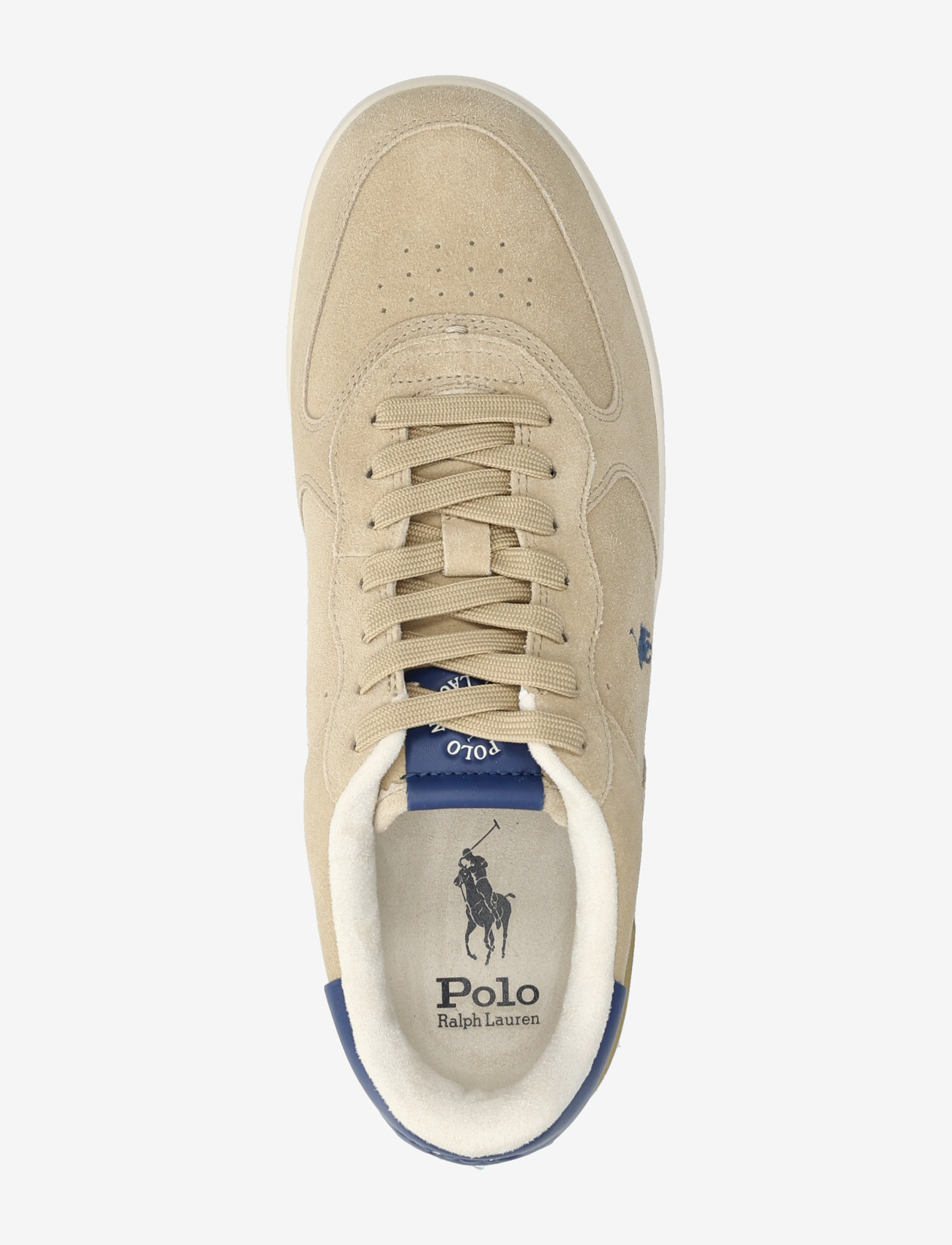 Polo Ralph Lauren - Masters Court Suede Sneaker - låga sneakers - bone/light navy - 3