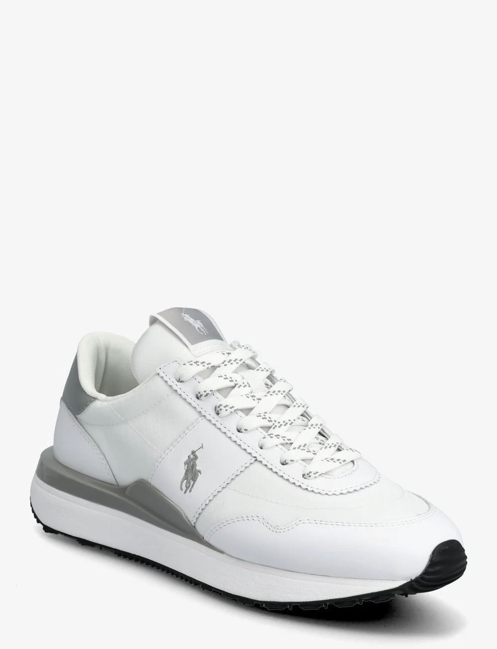 Polo Ralph Lauren - Train 89 Leather & Oxford Sneaker - niedriger schnitt - white - 0