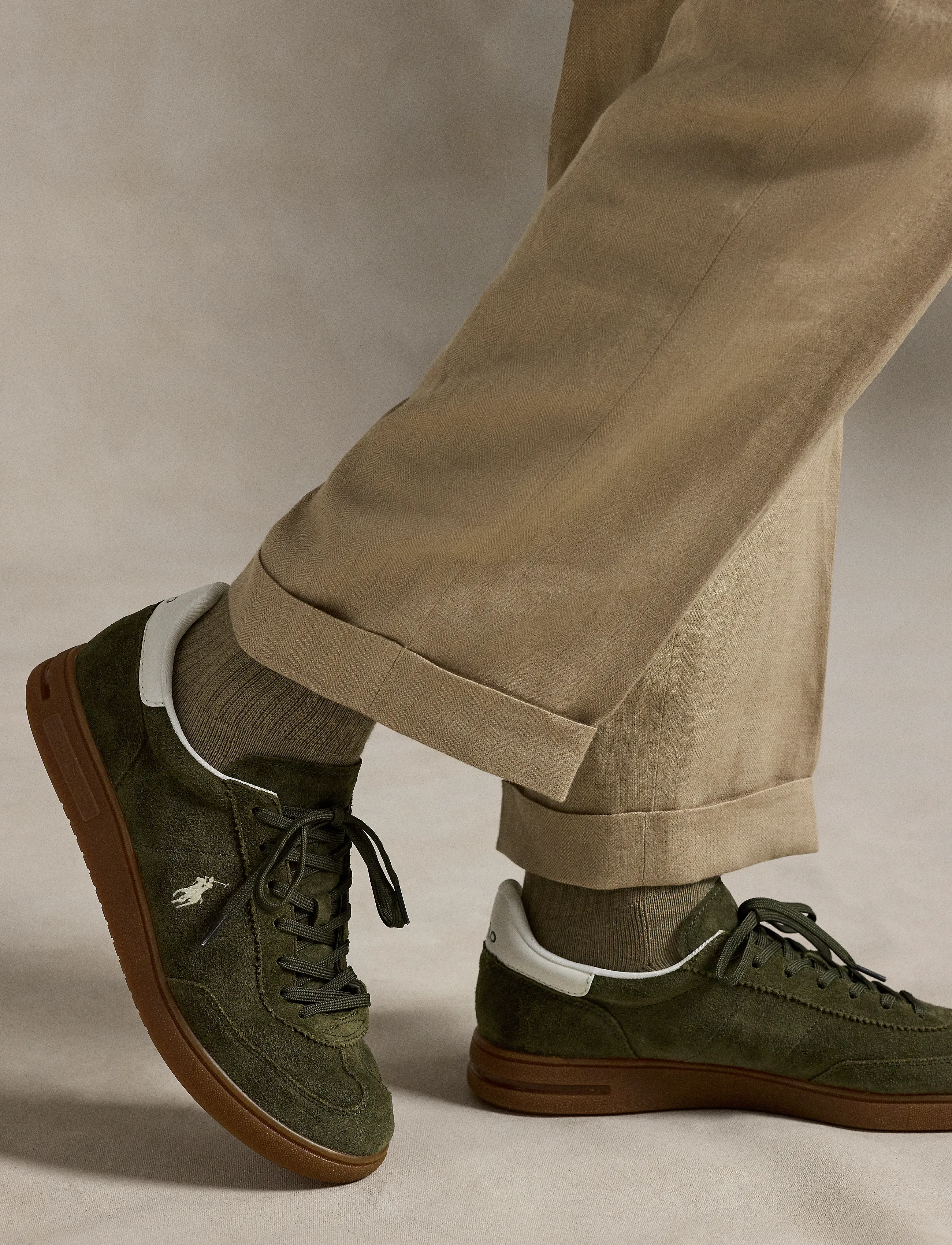 Polo Ralph Lauren - SUEDE-BEDFORD PP-SK-LTL - laag sneakers - armadillo/deckwas - 5