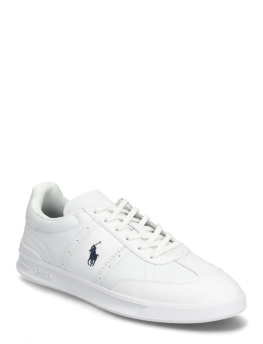 Polo Ralph Lauren - SMOOTH/GRAINY LTHR-HRT AERA PP-SK-L - low-top sneaker - white/navy - 0