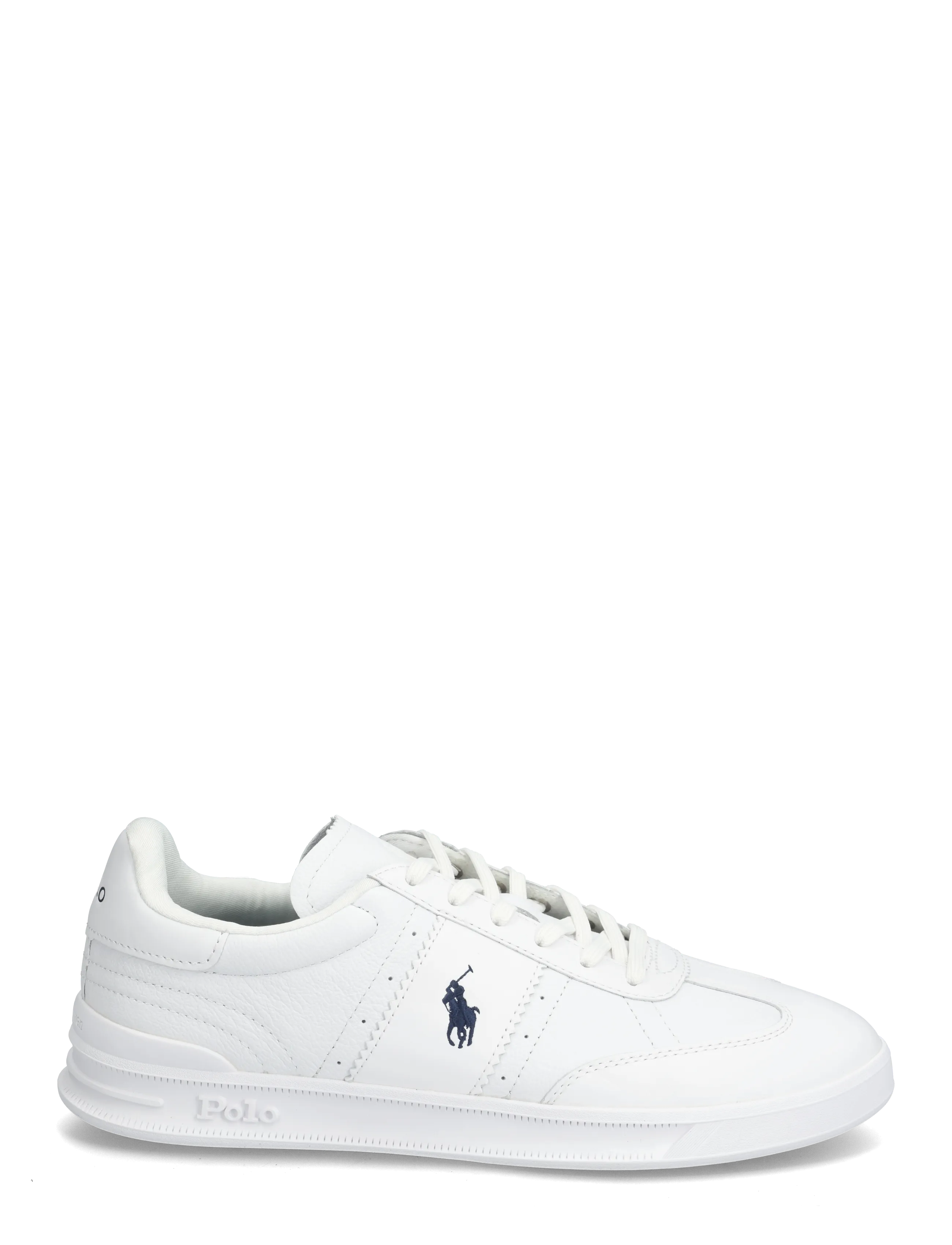 Polo Ralph Lauren - SMOOTH/GRAINY LTHR-HRT AERA PP-SK-L - lave sneakers - white/navy - 1