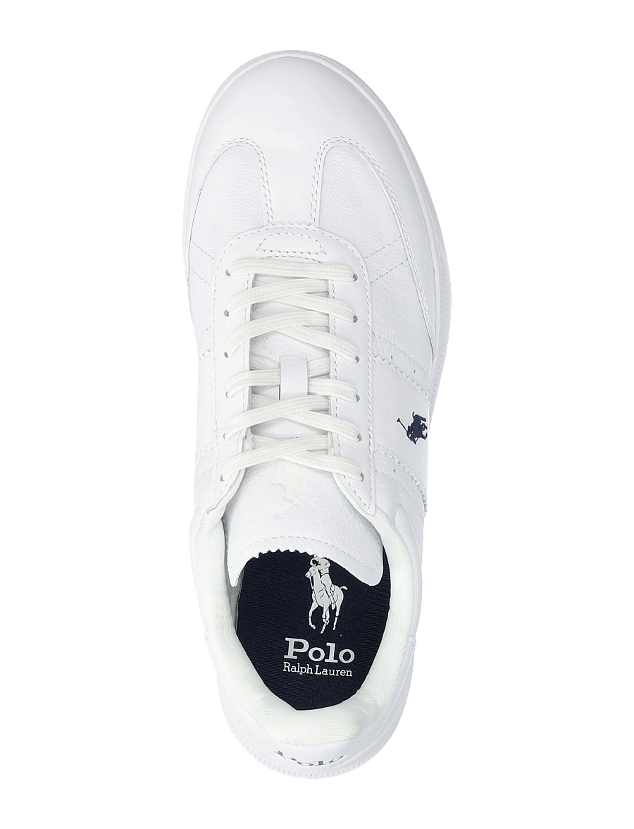 Polo Ralph Lauren - SMOOTH/GRAINY LTHR-HRT AERA PP-SK-L - low-top sneaker - white/navy - 3