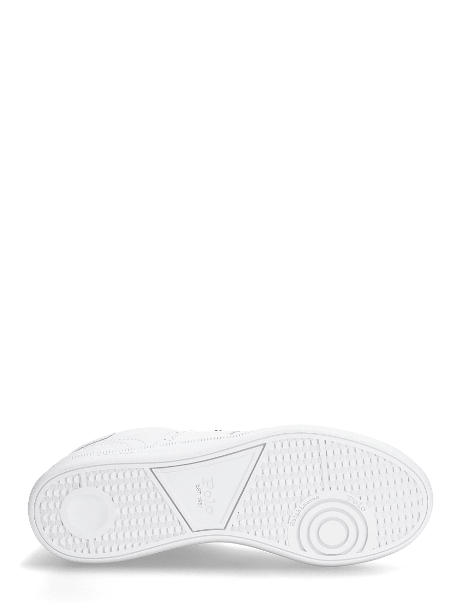 Polo Ralph Lauren - SMOOTH/GRAINY LTHR-HRT AERA PP-SK-L - low-top sneaker - white/navy - 4