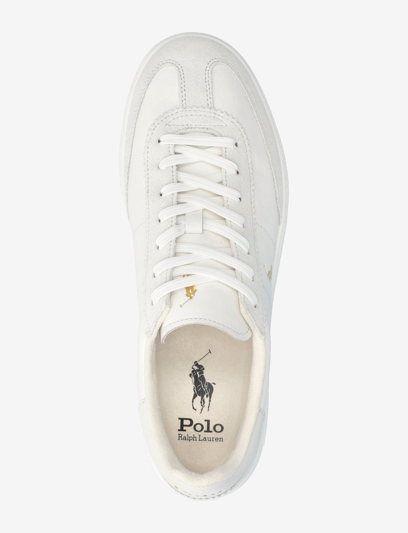 Polo Ralph Lauren - LEATHER/SUEDE-BEDFORD PP-SK-LTL - niedriger schnitt - bianco/deckash wh - 3