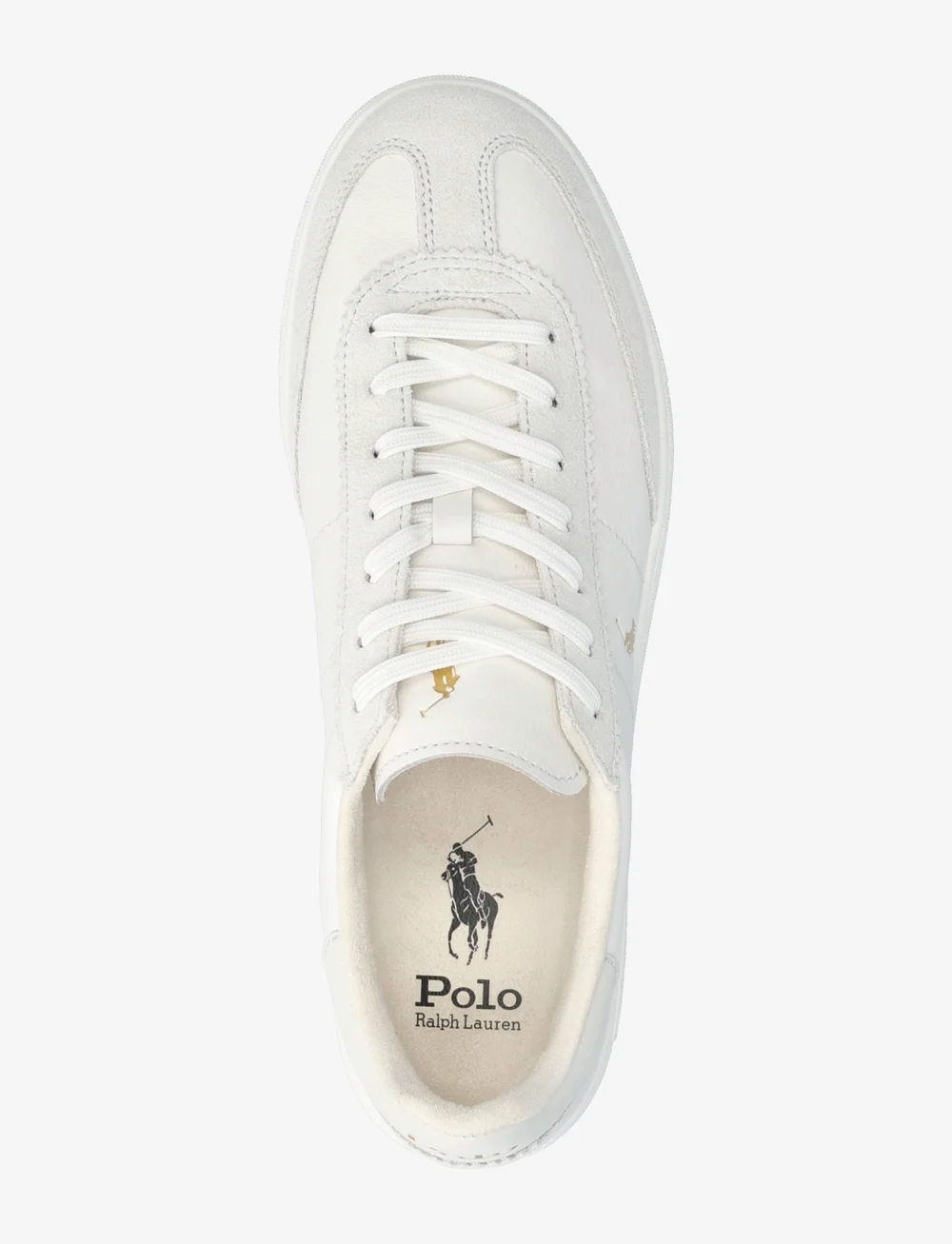 Polo Ralph Lauren - Bedford Leather-Suede Sneaker - niedriger schnitt - bianco/deckash wh - 3