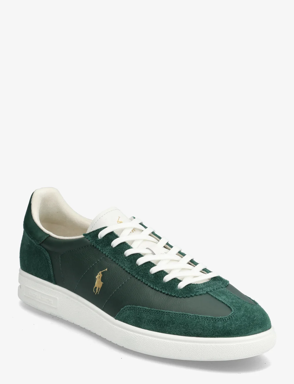 Polo Ralph Lauren - Bedford Leather-Suede Sneaker - låga sneakers - college green/dec - 0