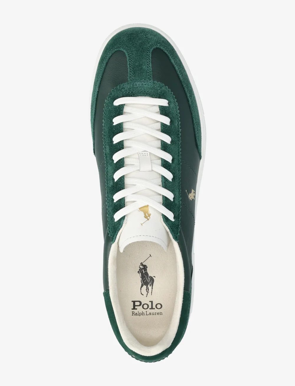 Polo Ralph Lauren - Bedford Leather-Suede Sneaker - låga sneakers - college green/dec - 3