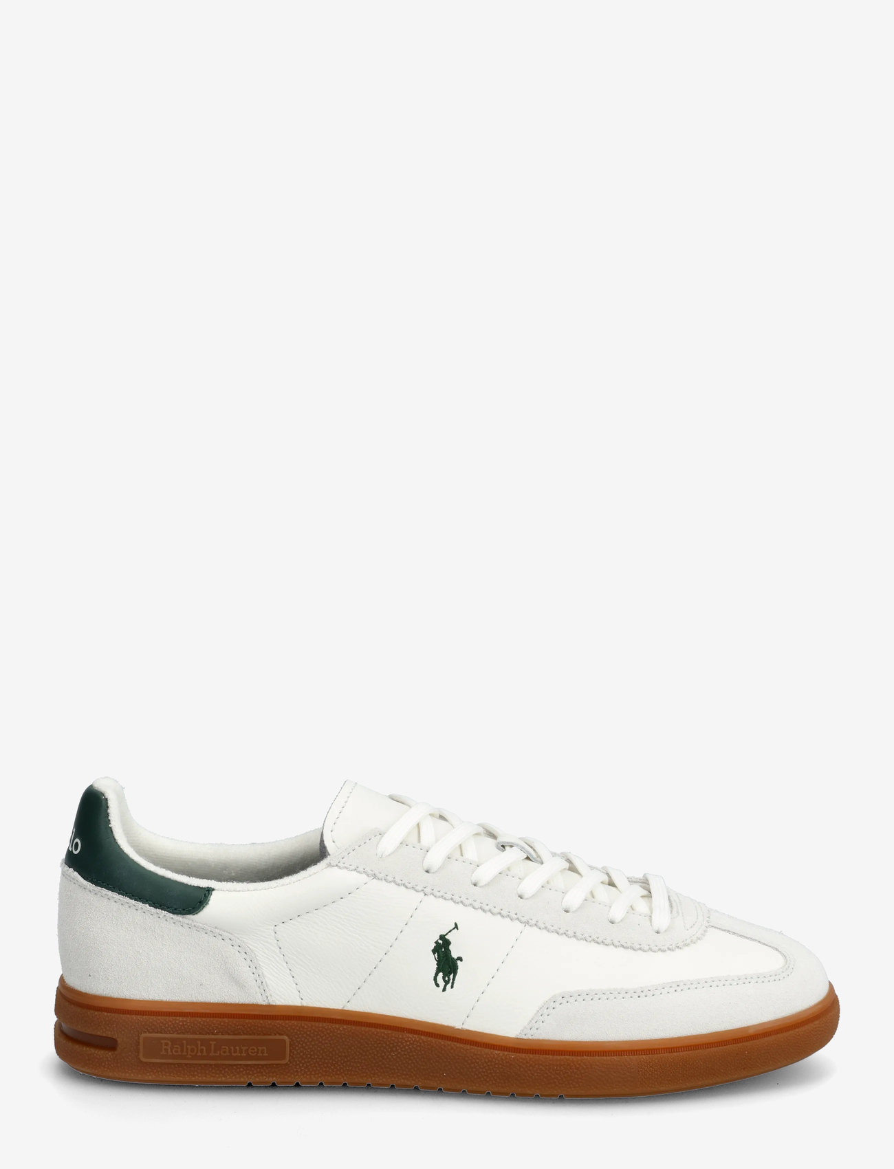 Polo Ralph Lauren - Bedford Leather-Suede Sneaker - lave sneakers - off white/forest - 1