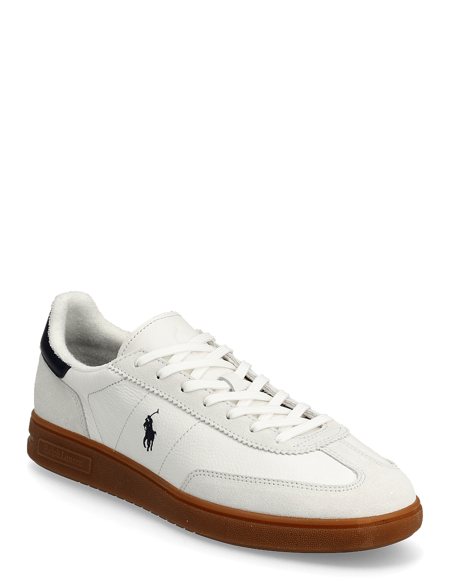 Polo Ralph Lauren - LEATHER/SUEDE-BEDFORD PP-SK-LTL - sneakersy niskie - off white/navy - 0