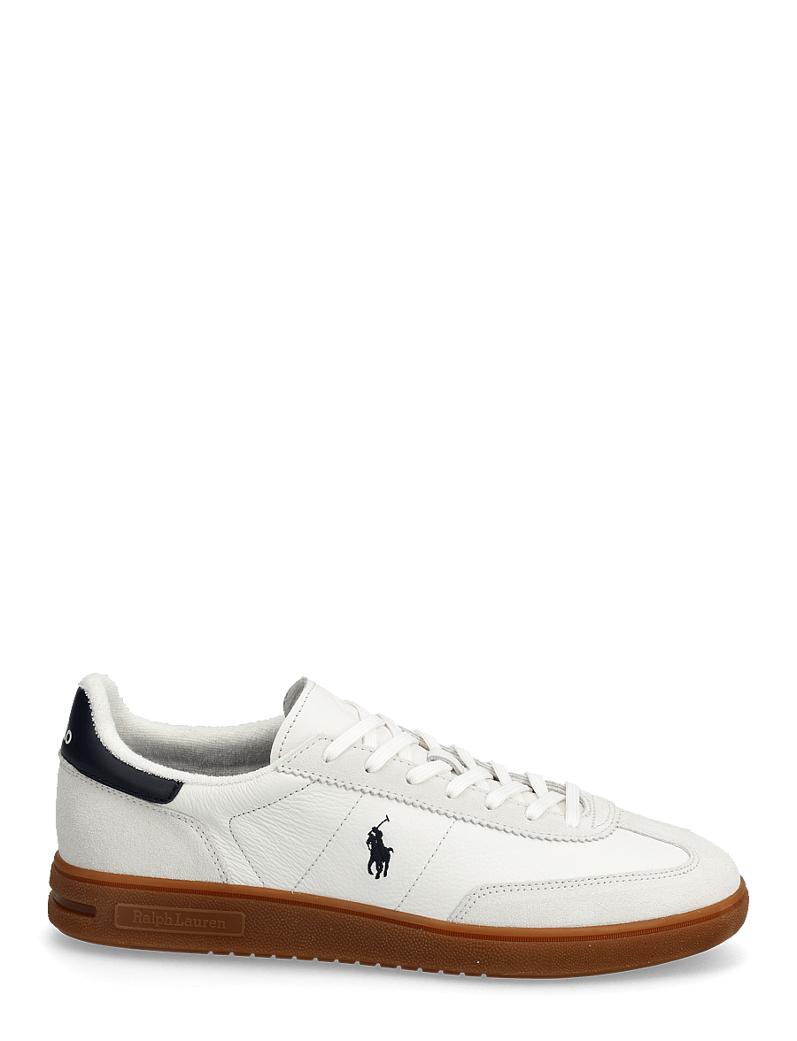 Polo Ralph Lauren - LEATHER/SUEDE-BEDFORD PP-SK-LTL - sneakersy niskie - off white/navy - 1