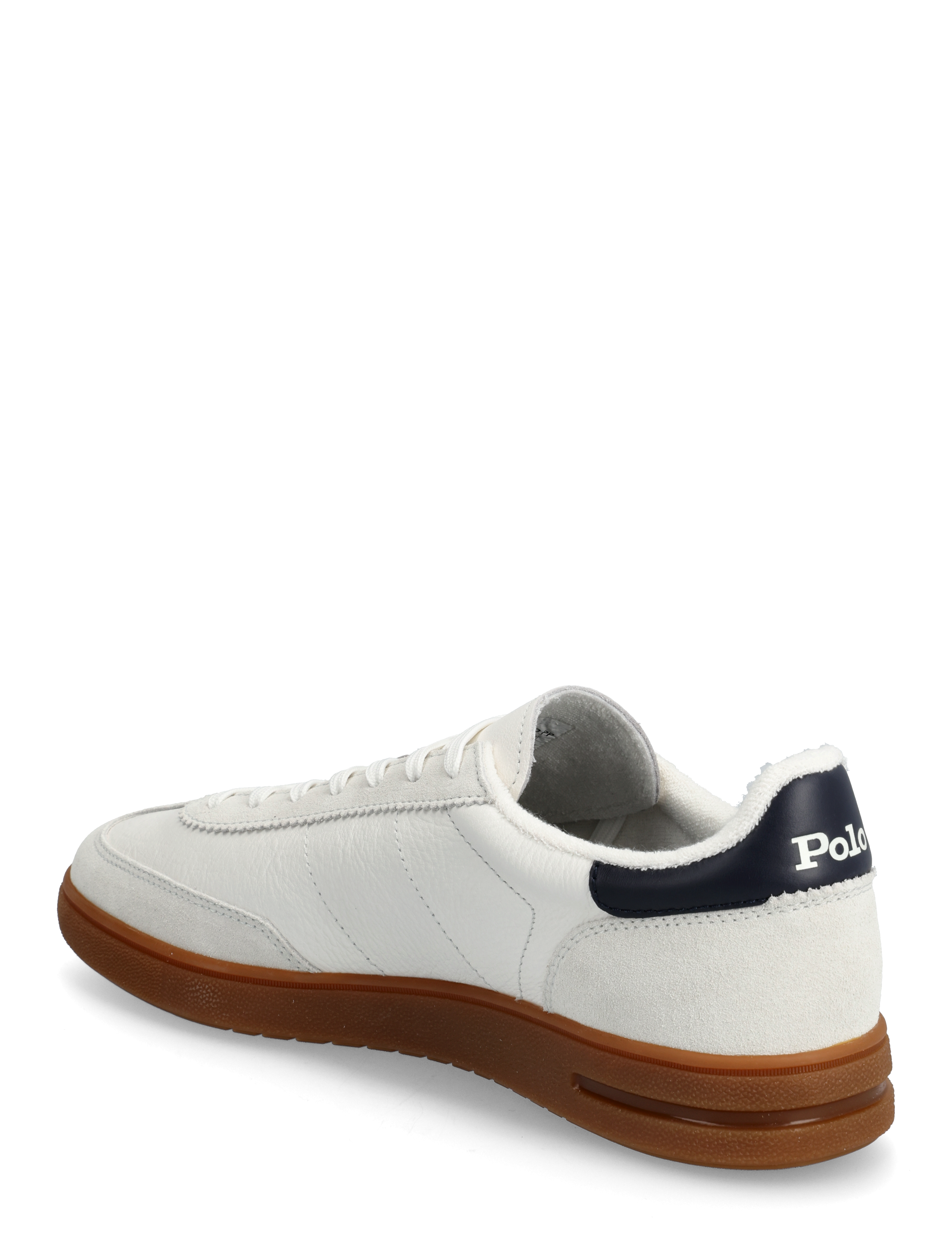 Polo Ralph Lauren - LEATHER/SUEDE-BEDFORD PP-SK-LTL - lágir strigaskór - off white/navy - 2