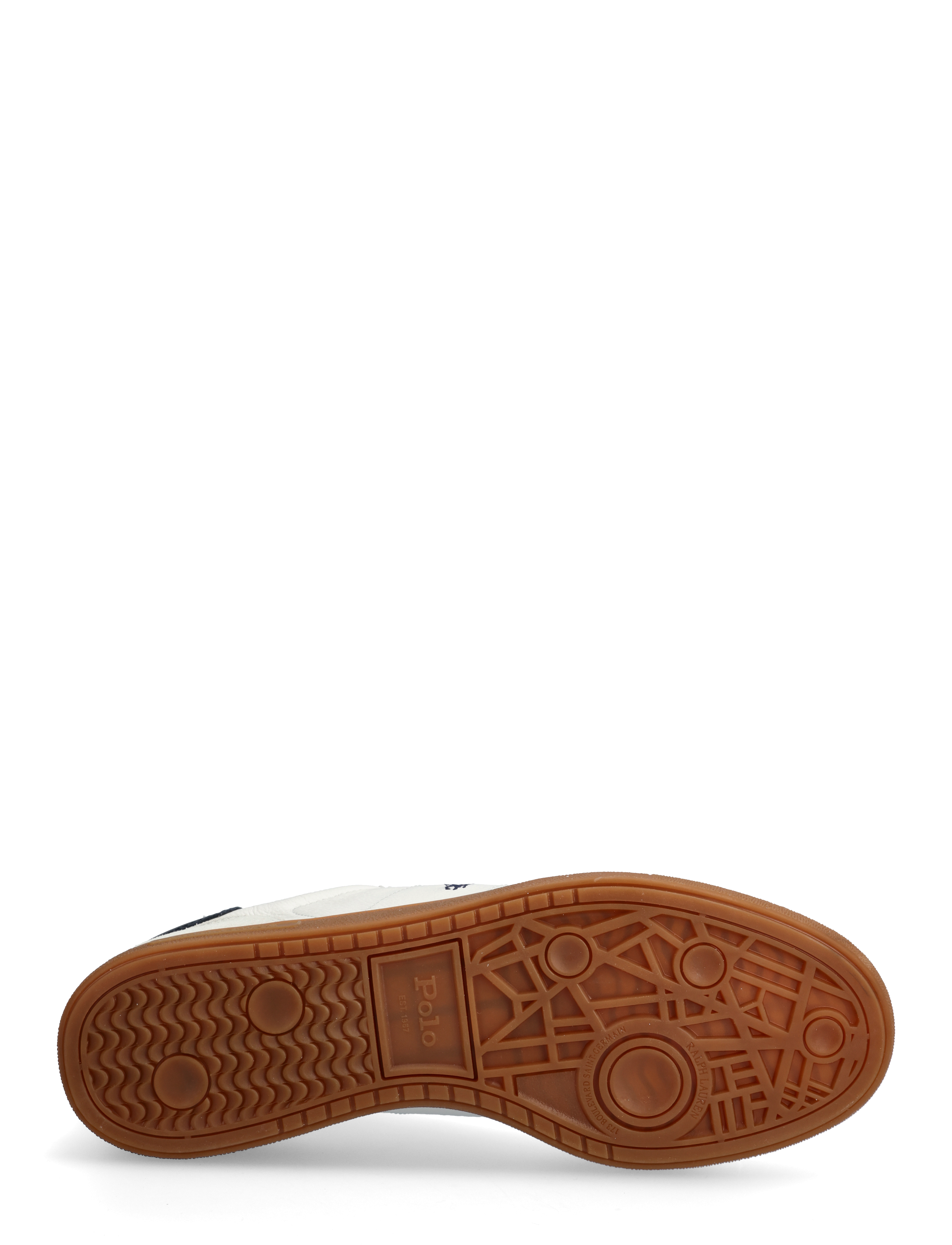 Polo Ralph Lauren - LEATHER/SUEDE-BEDFORD PP-SK-LTL - lágir strigaskór - off white/navy - 4