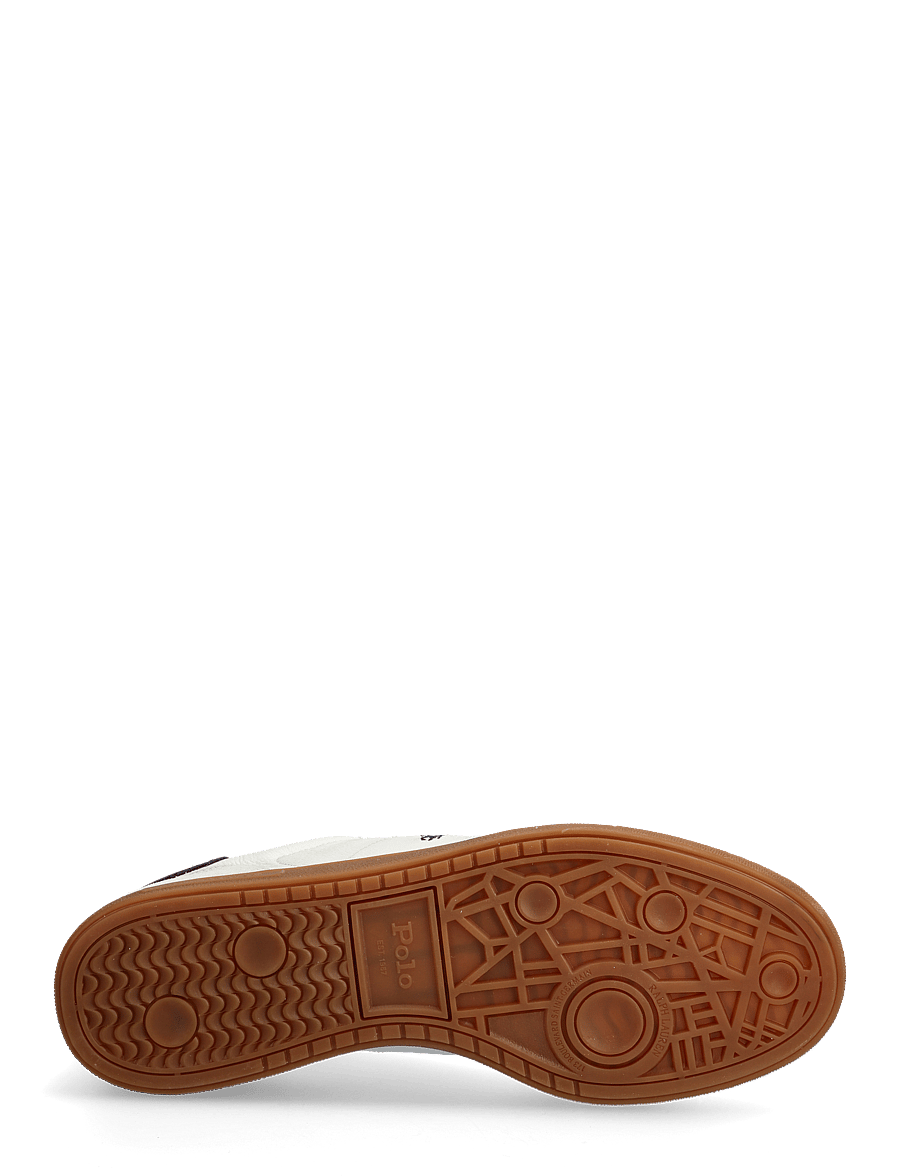 Polo Ralph Lauren - LEATHER/SUEDE-BEDFORD PP-SK-LTL - sneakersy niskie - off white/navy - 4