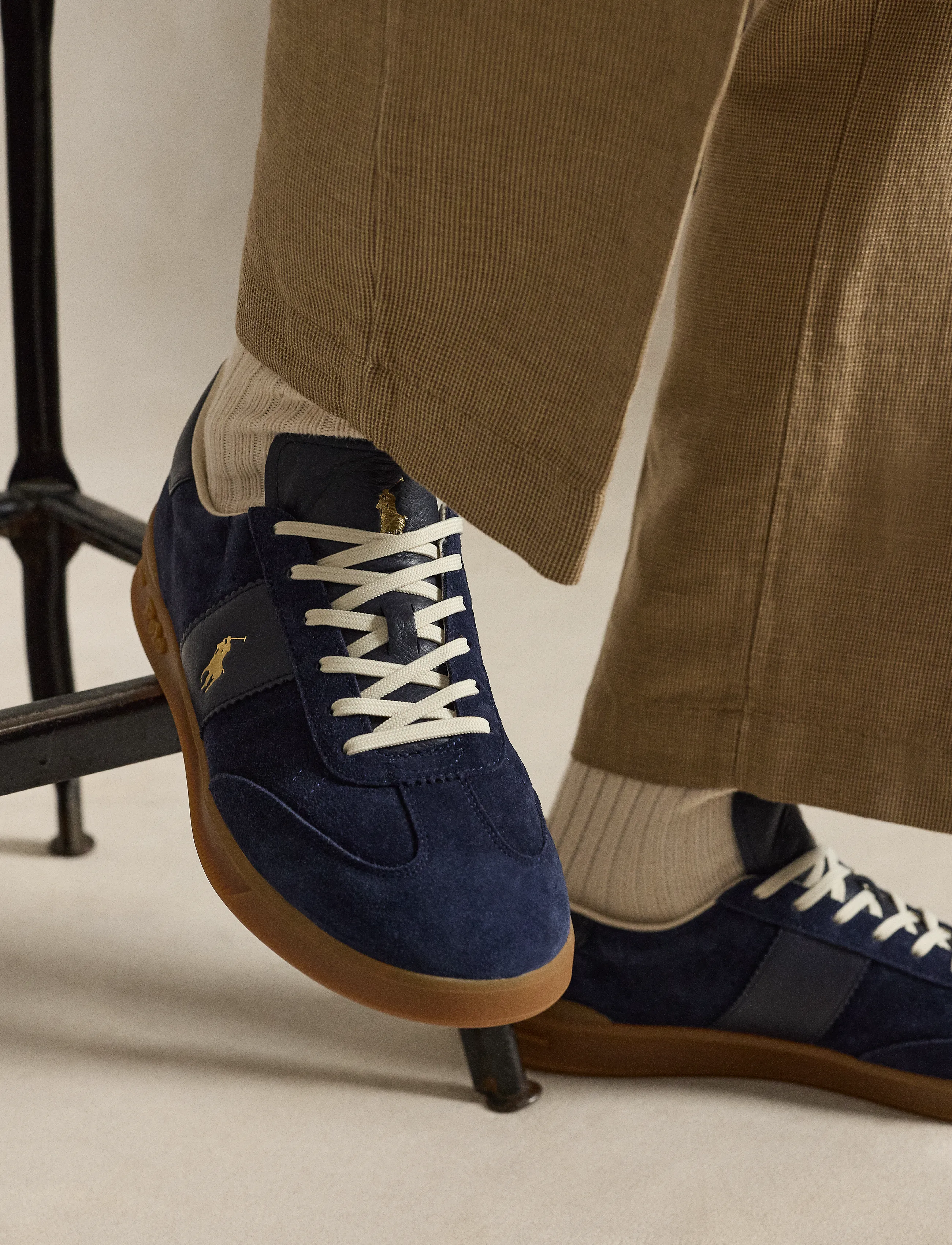 Polo Ralph Lauren - SUEDE-HRT AERA PP-SK-LTL - lave sneakers - hunter navy - 4