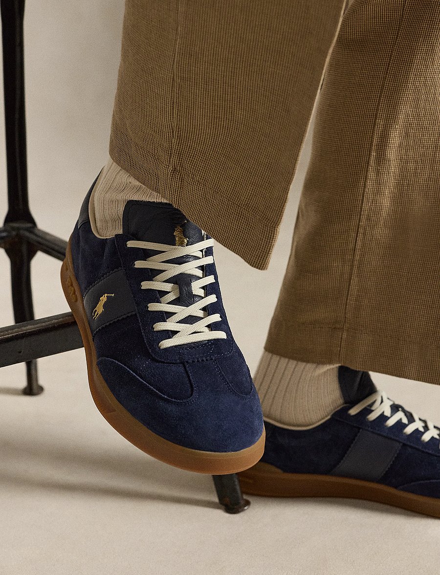 Polo Ralph Lauren - Heritage Aera Suede Sneaker - low-top sneaker - hunter navy - 4