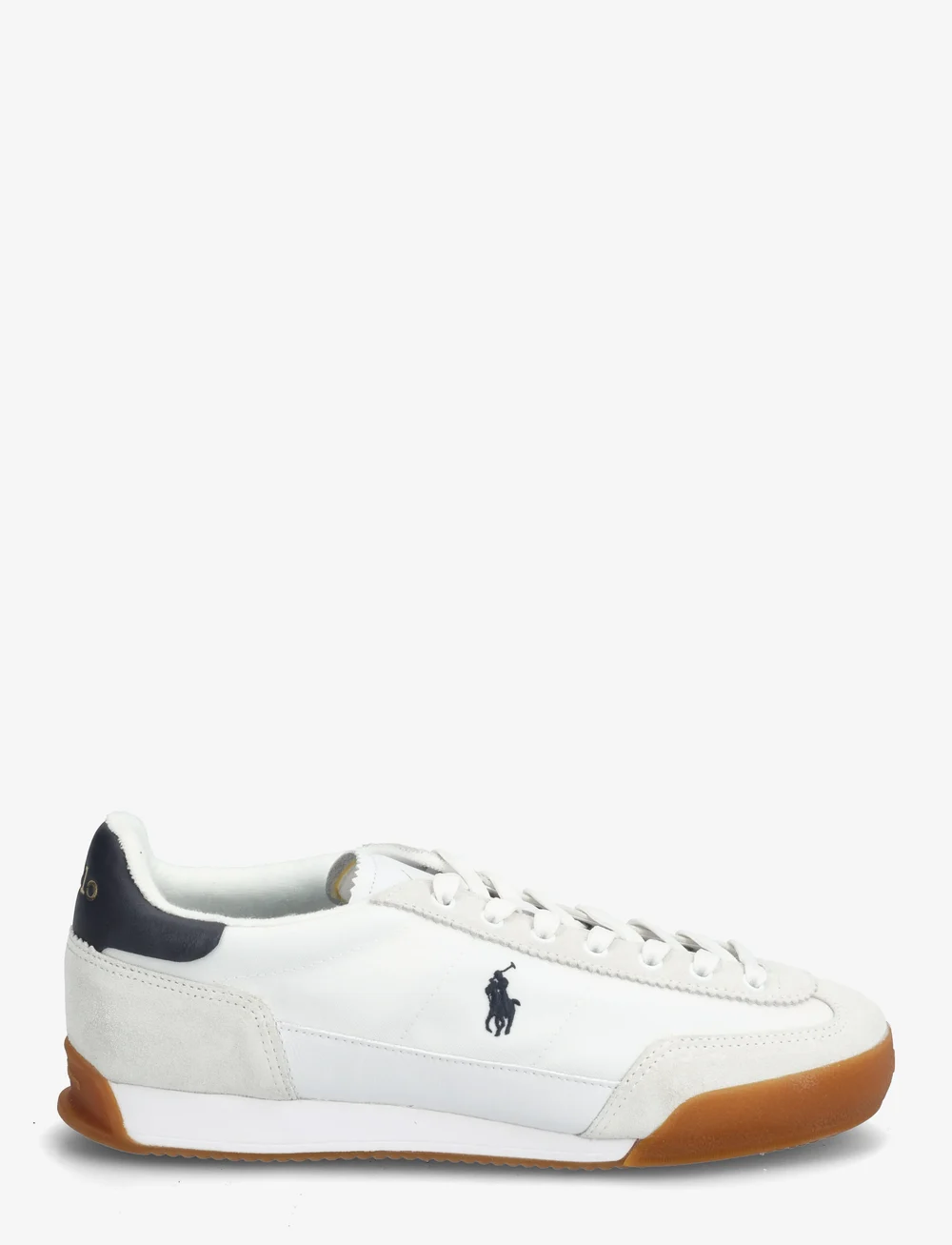 Polo Ralph Lauren - Hester Suede & Canvas Sneaker - låga sneakers - white/hunter navy - 1