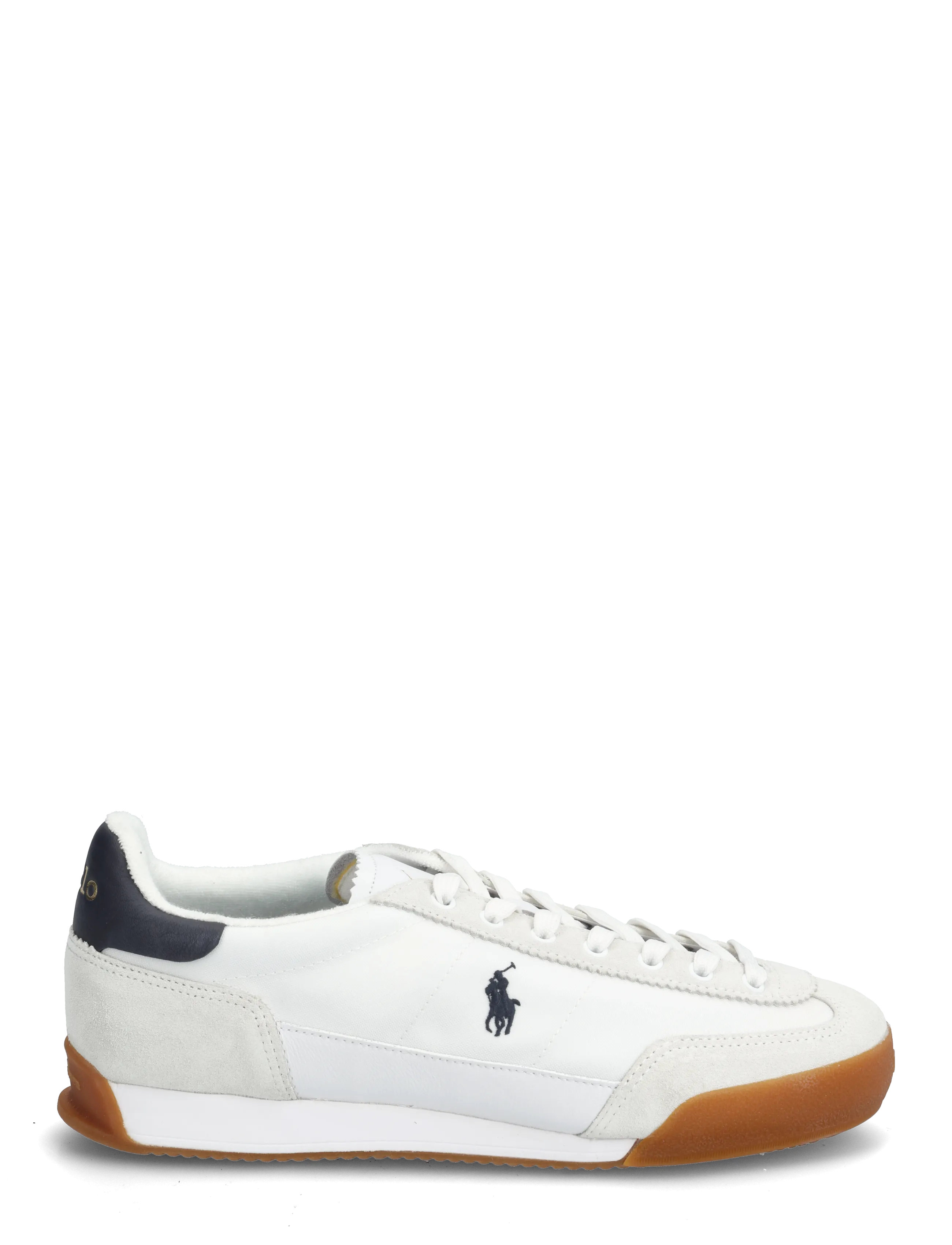 Polo Ralph Lauren - Hester Suede & Canvas Sneaker - laag sneakers - white/hunter navy - 1