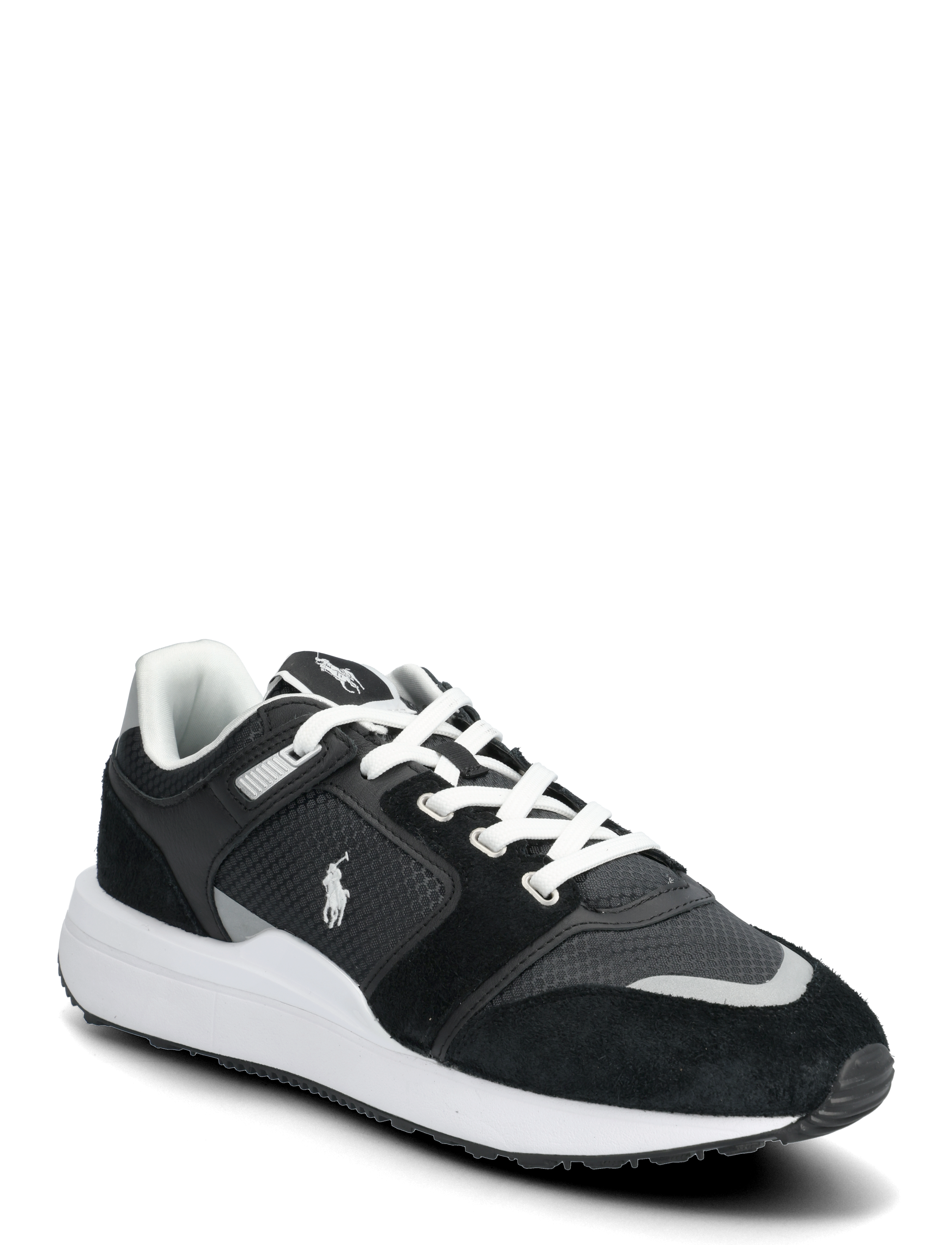 Polo Ralph Lauren - Train 89 V2 Suede-Paneled Sneaker - black/white - 1