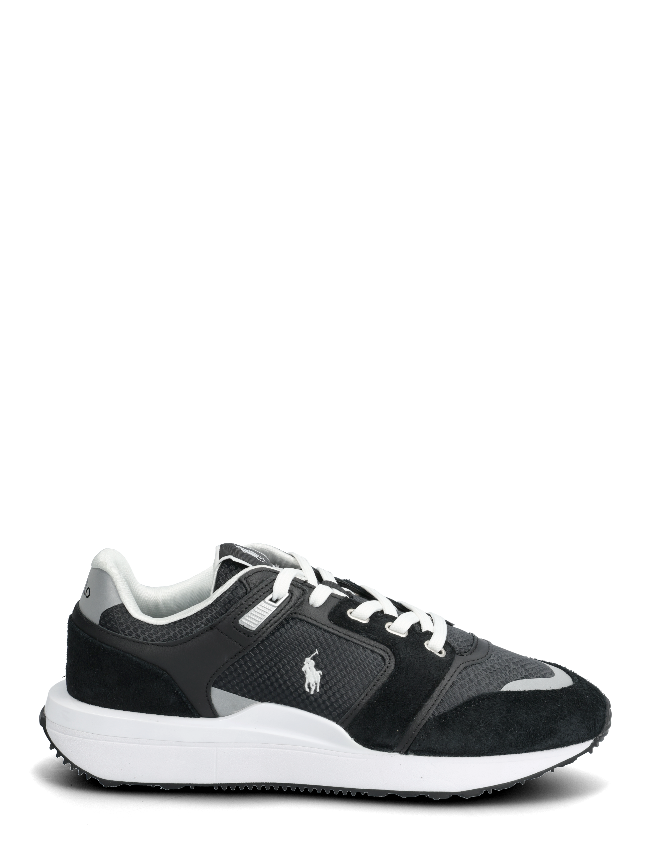 Polo Ralph Lauren - Train 89 V2 Suede-Paneled Sneaker - black/white - 2