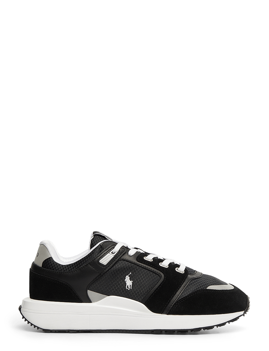 Polo Ralph Lauren - Train 89 V2 Suede-Paneled Sneaker - black/white - 0