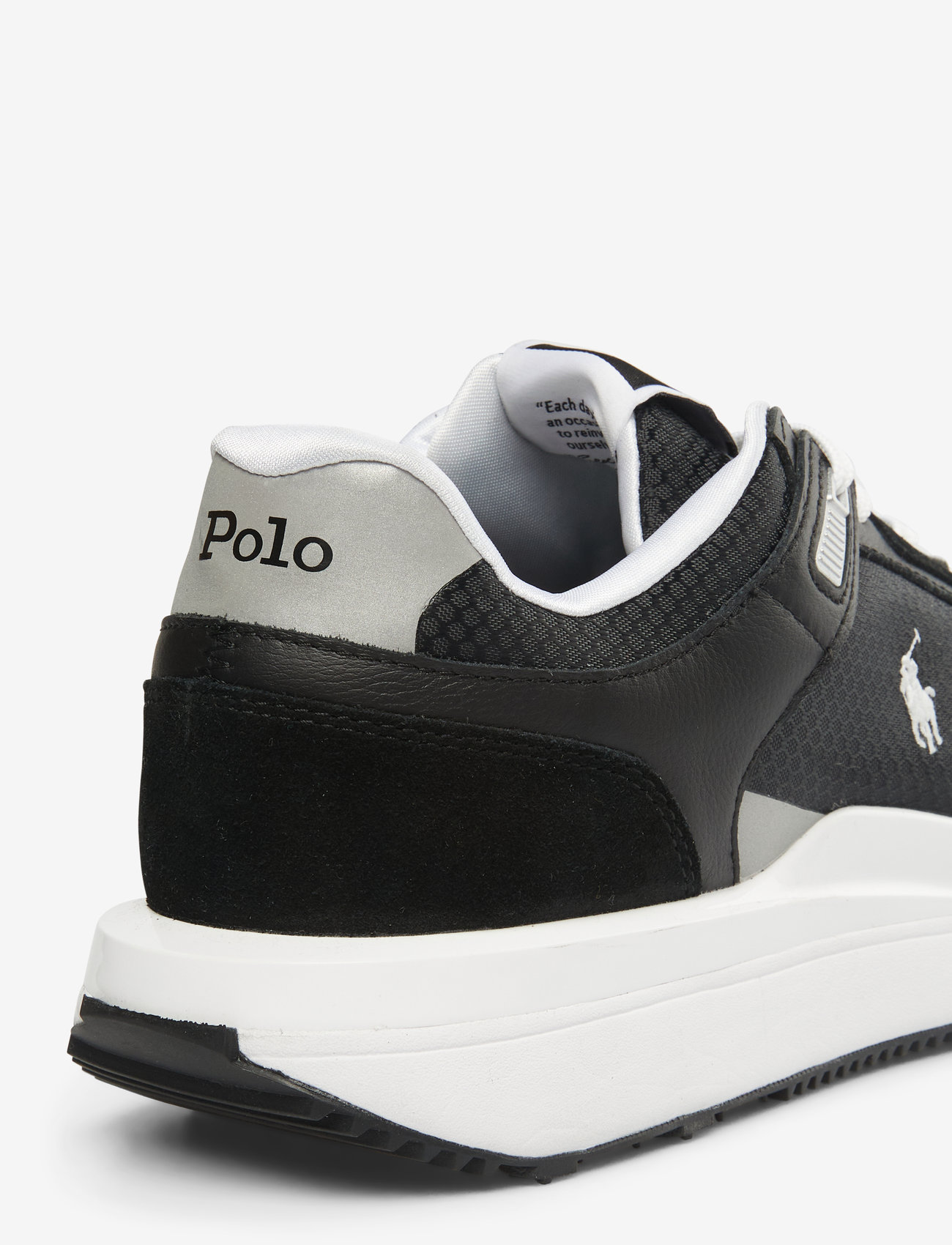 Polo Ralph Lauren - Train 89 V2 Suede-Paneled Sneaker - tennised - black/white - 5