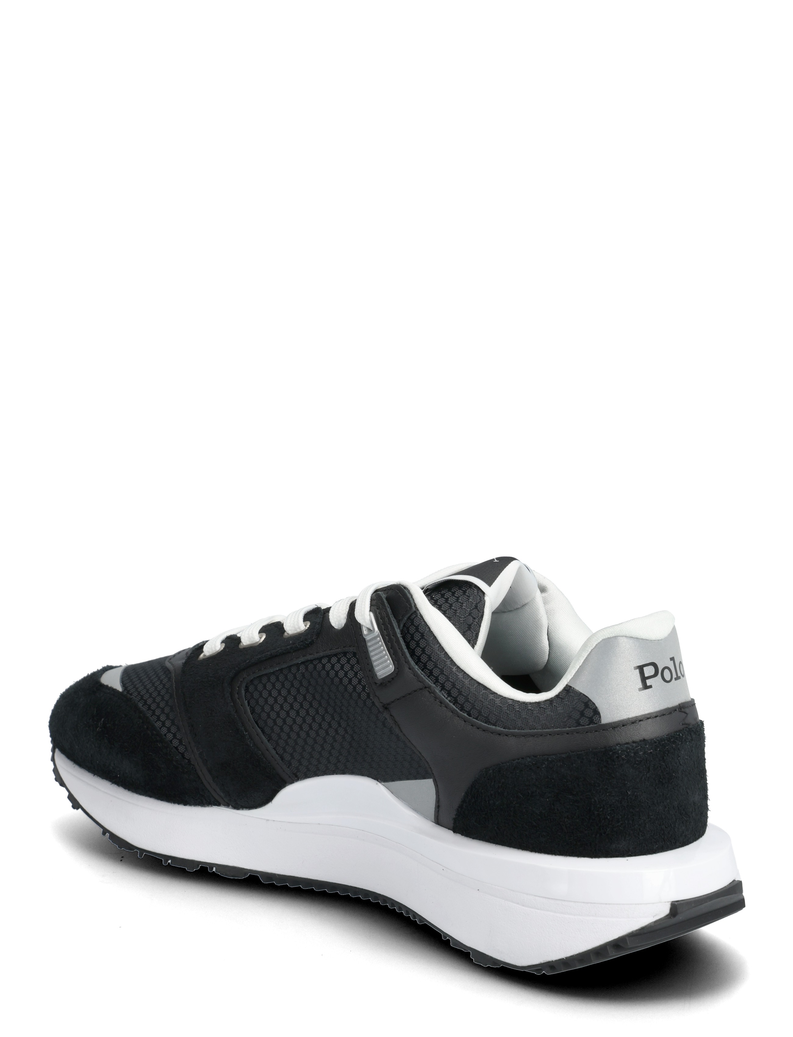 Polo Ralph Lauren - Train 89 V2 Suede-Paneled Sneaker - black/white - 3