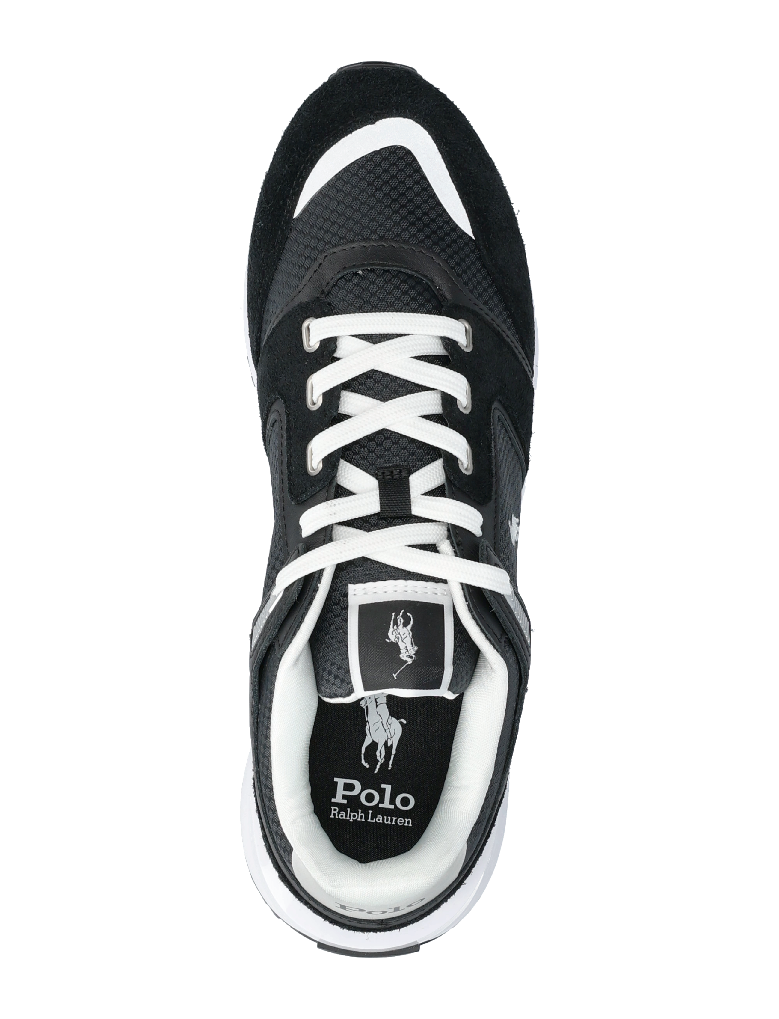 Polo Ralph Lauren - Train 89 V2 Suede-Paneled Sneaker - black/white - 4