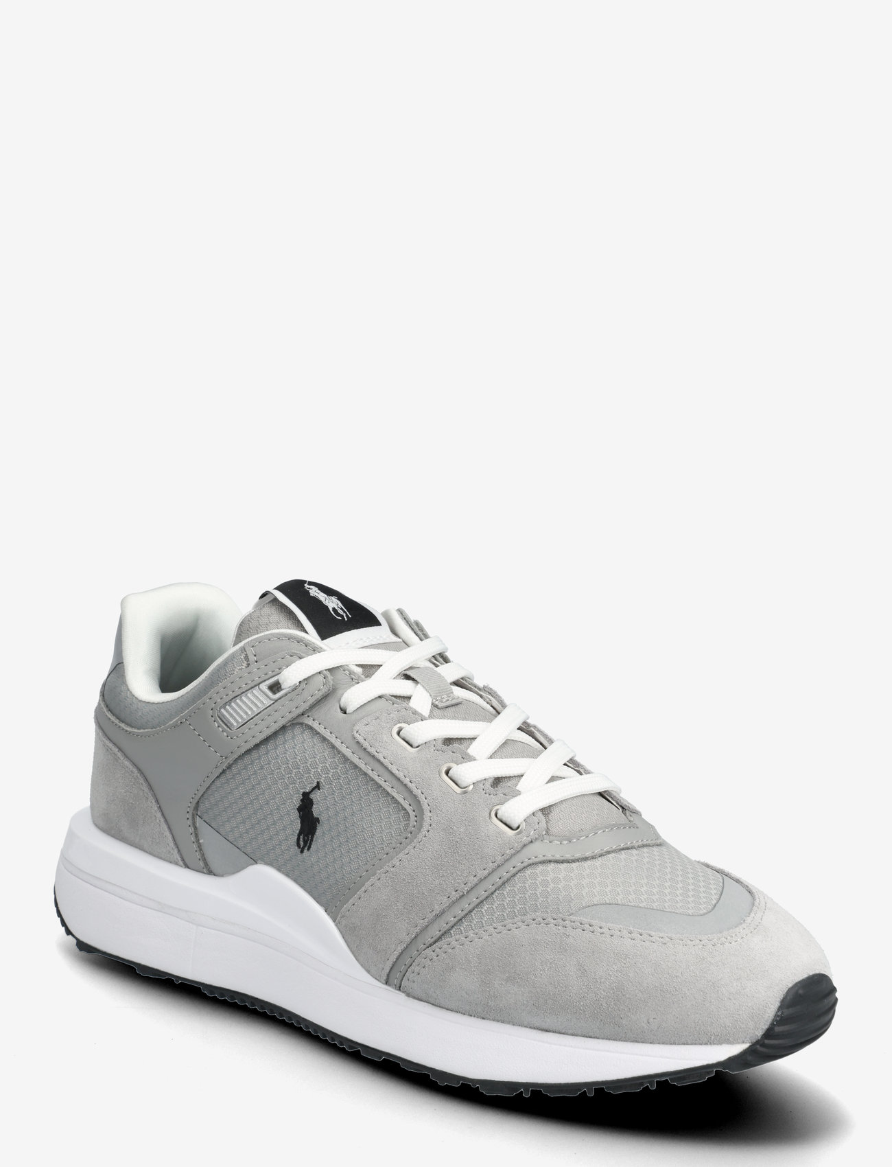 Polo Ralph Lauren - Train 89 V2 Suede-Paneled Sneaker - niedriger schnitt - soft grey/white - 0