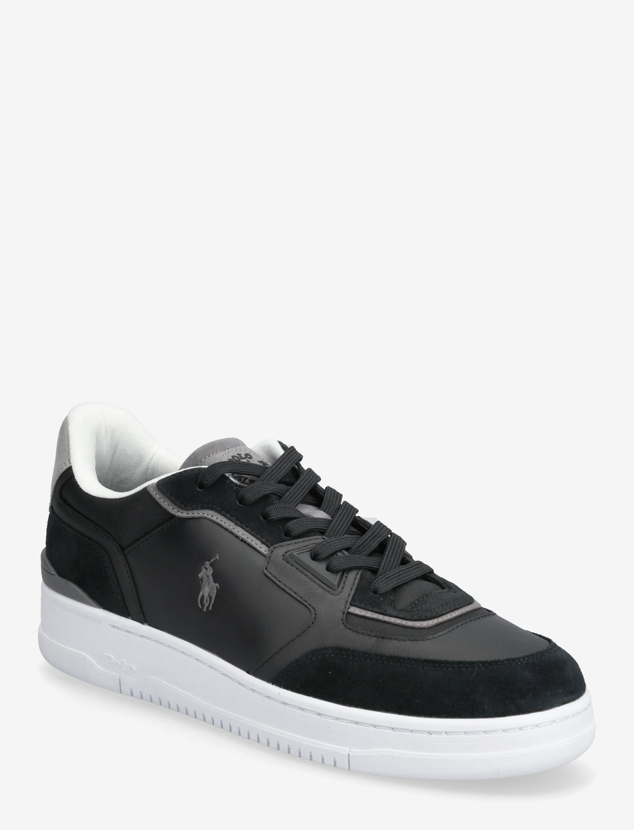 Polo Ralph Lauren - Open Masters Suede-Paneled Sneaker - low tops - black/grey - 0