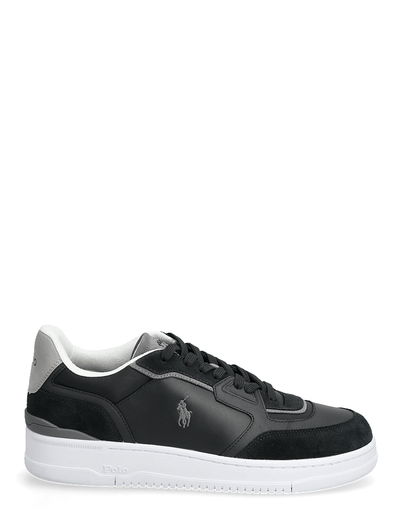Polo Ralph Lauren - Open Masters Suede-Paneled Sneaker - lave sneakers - black/grey - 1