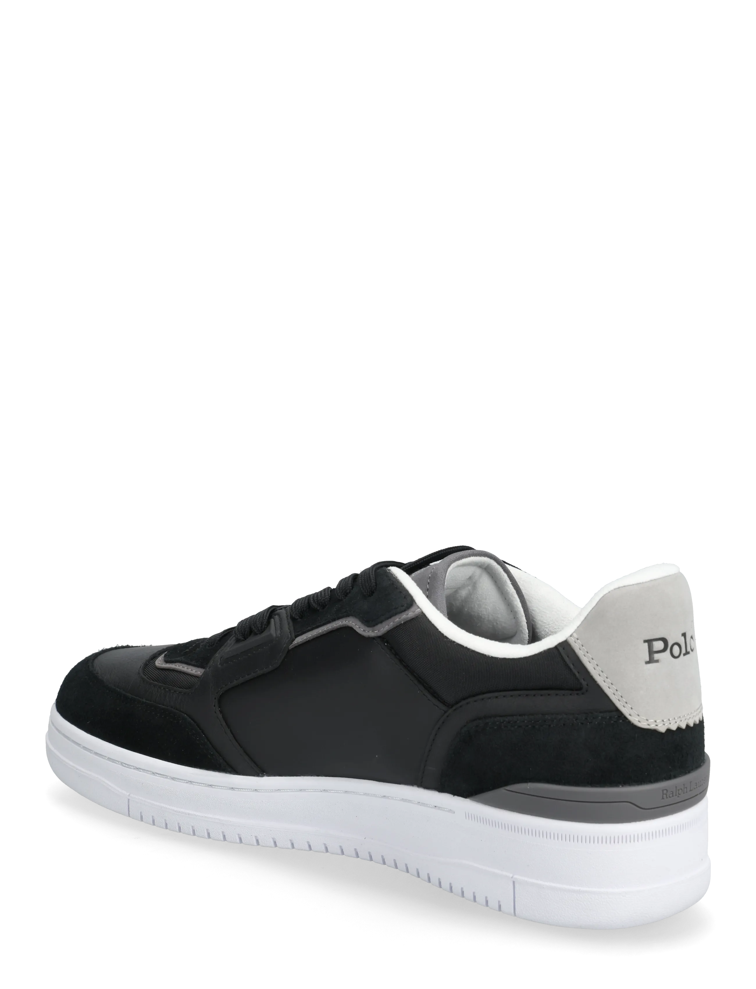 Polo Ralph Lauren - Open Masters Suede-Paneled Sneaker - black/grey - 2