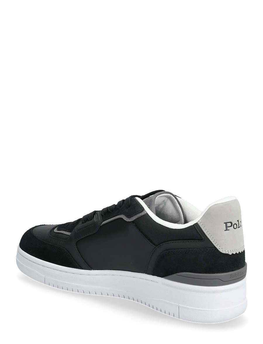 Polo Ralph Lauren - Open Masters Suede-Paneled Sneaker - black/grey - 2