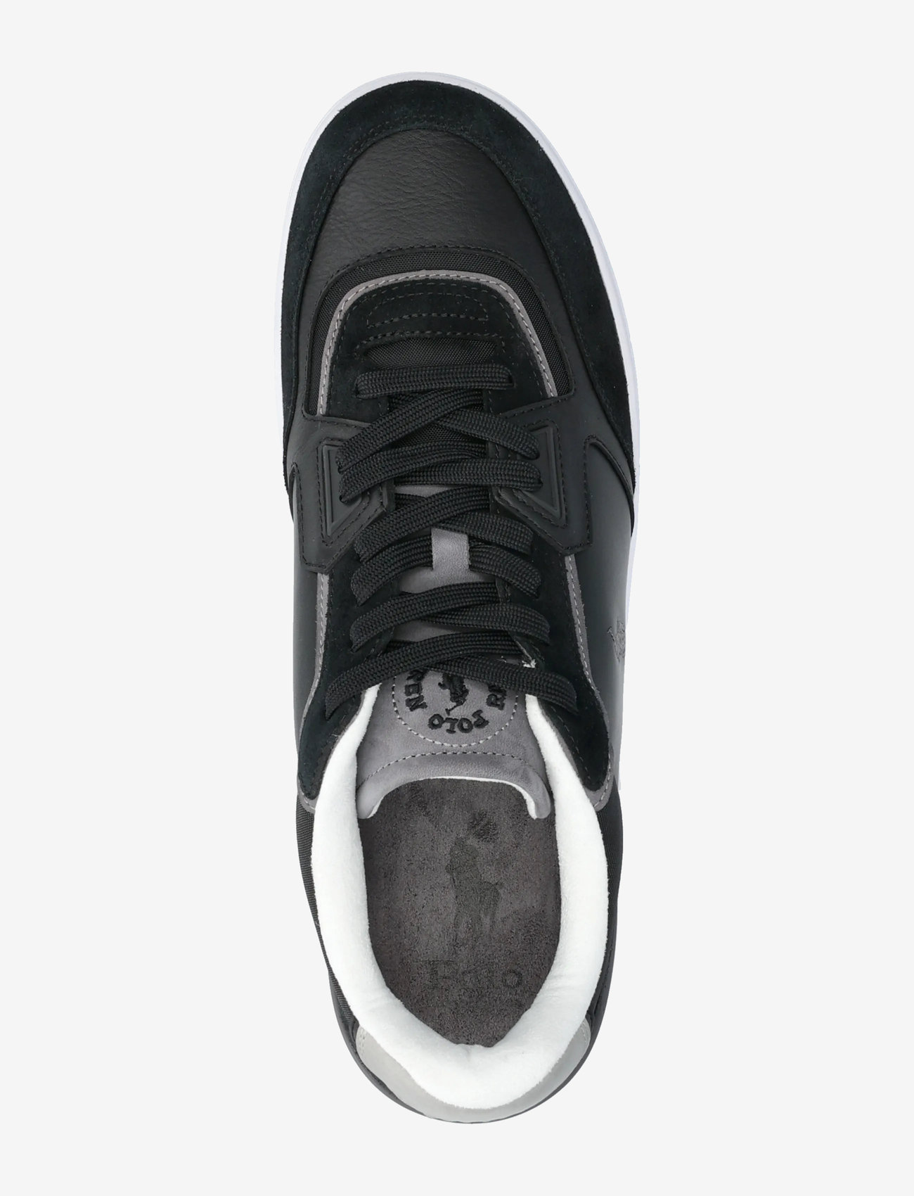 Polo Ralph Lauren - Open Masters Suede-Paneled Sneaker - low tops - black/grey - 3