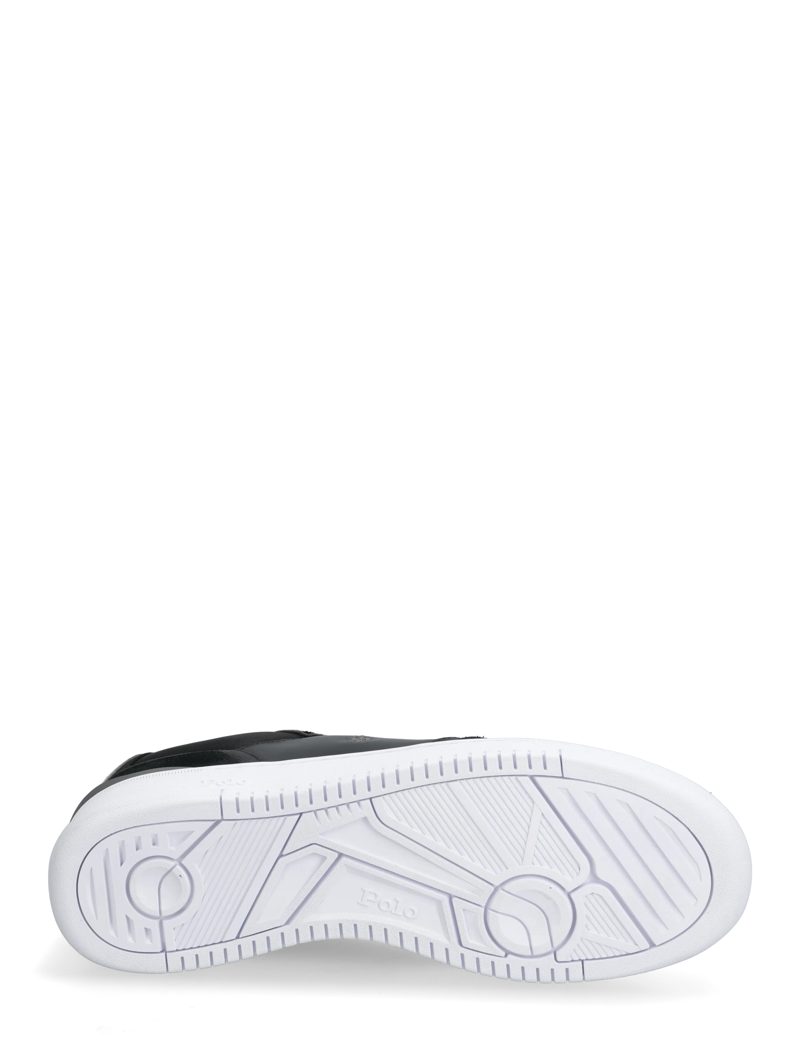 Polo Ralph Lauren - Open Masters Suede-Paneled Sneaker - black/grey - 4