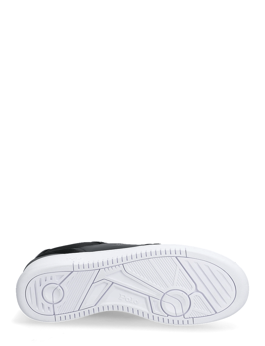 Polo Ralph Lauren - Open Masters Suede-Paneled Sneaker - black/grey - 4
