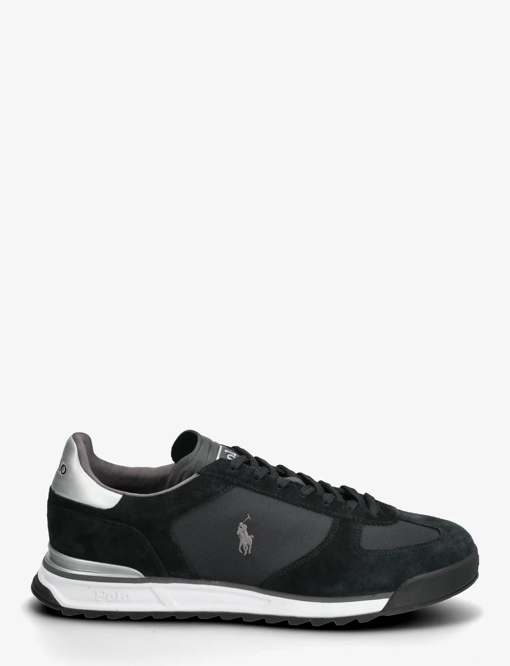 Polo Ralph Lauren - SUEDE/LEATHER/NYLON-VARICK PP-SK-LT - låga sneakers - black/grey/silver - 1