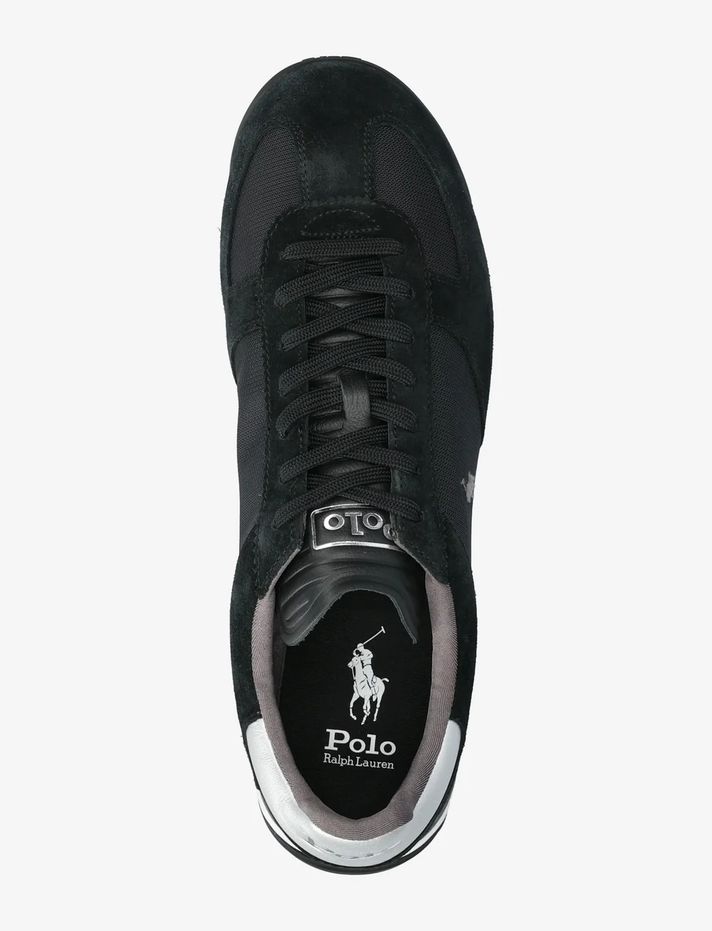 Polo Ralph Lauren - SUEDE/LEATHER/NYLON-VARICK PP-SK-LT - låga sneakers - black/grey/silver - 3