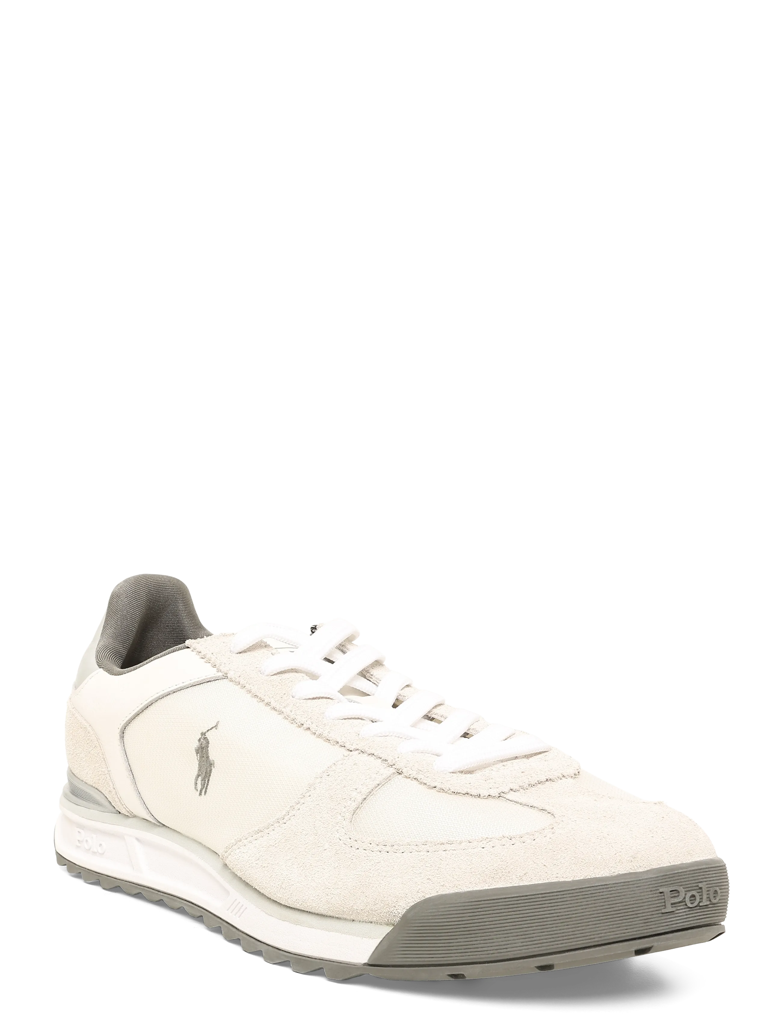 Polo Ralph Lauren SUEDE/LEATHER/NYLON-VARICK PP-SK-LT - Schuhe - WHITE/GREY/SILVER / white