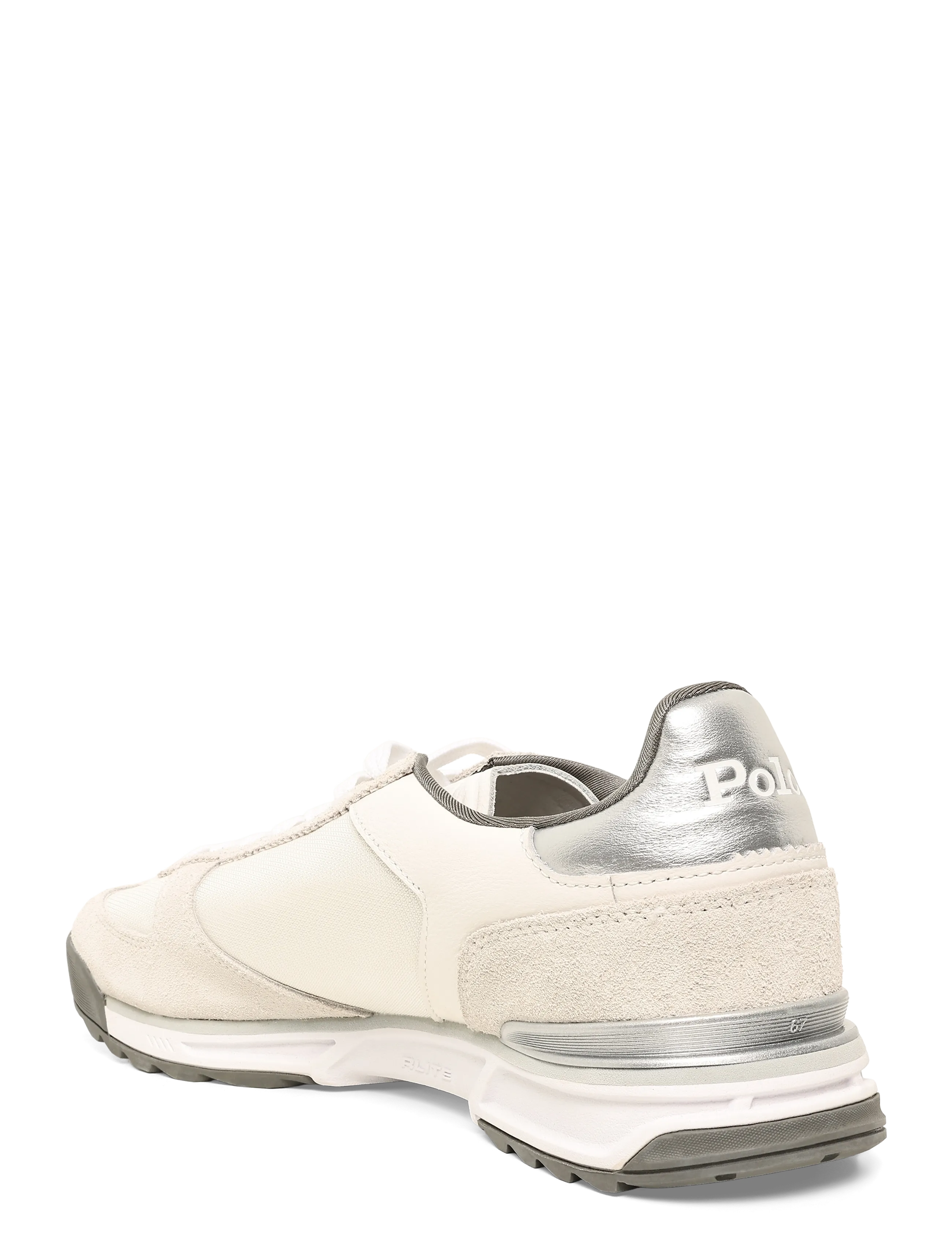Polo Ralph Lauren - SUEDE/LEATHER/NYLON-VARICK PP-SK-LT - low-top sneaker - white/grey/silver - 1
