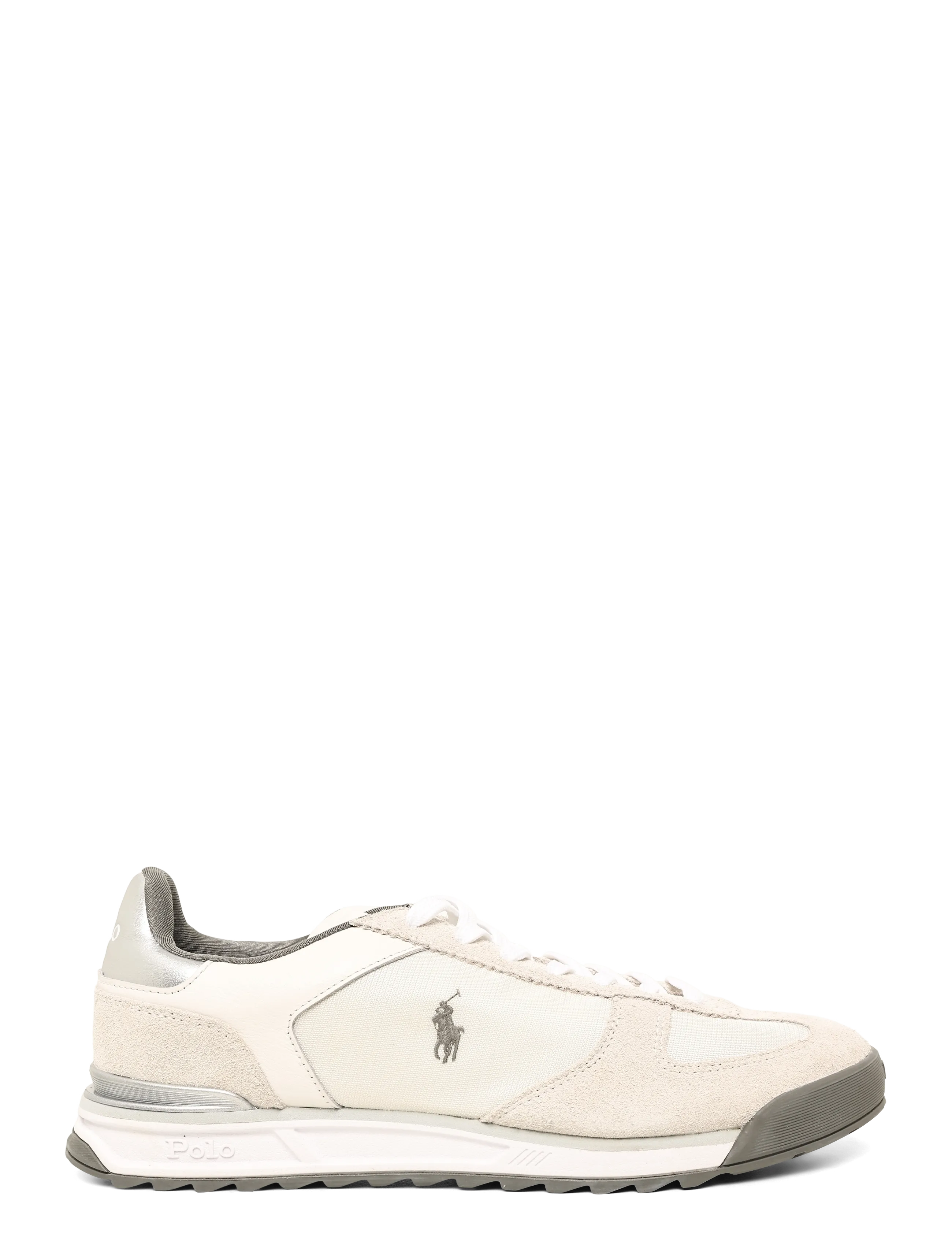 Polo Ralph Lauren - SUEDE/LEATHER/NYLON-VARICK PP-SK-LT - low-top sneaker - white/grey/silver - 2