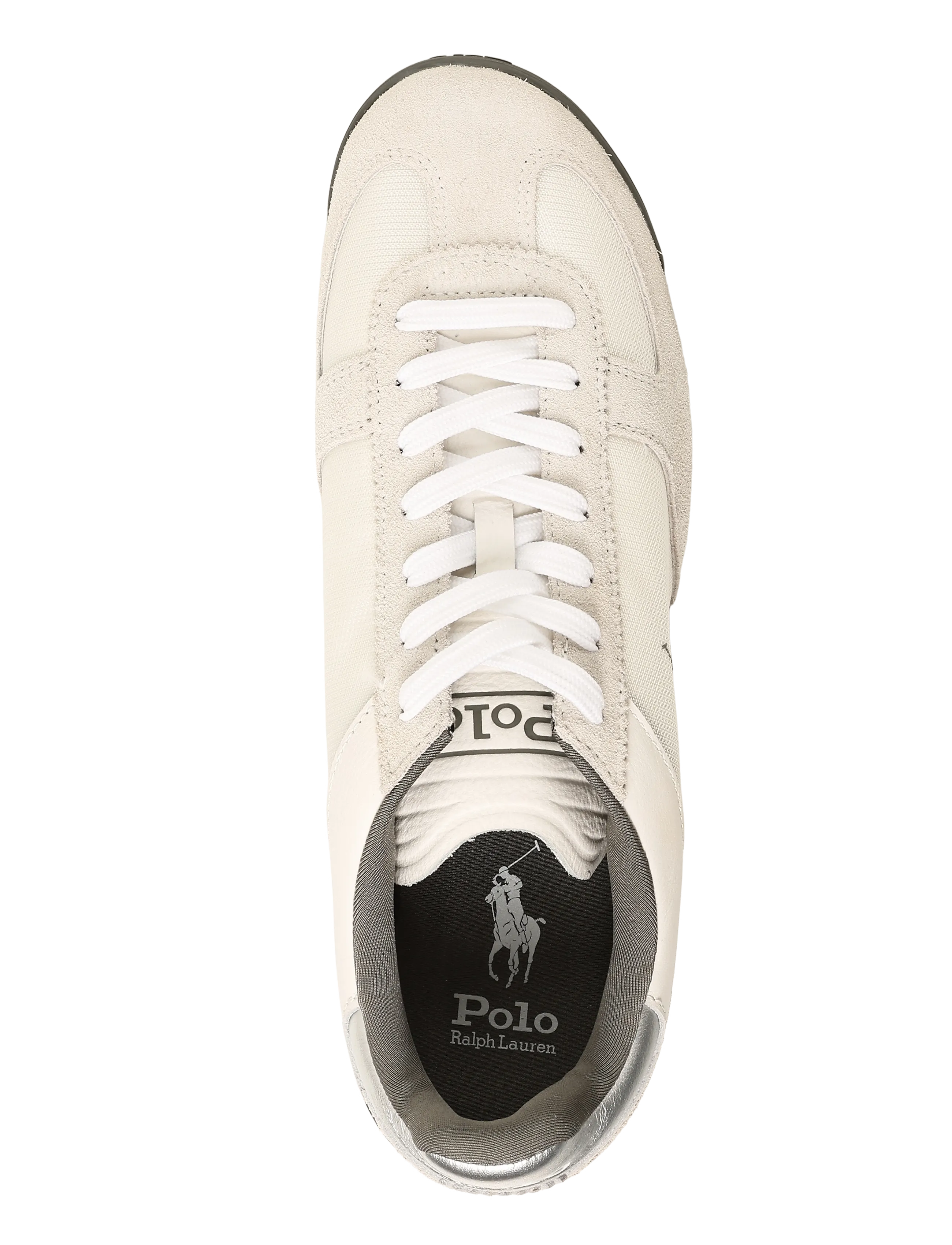 Polo Ralph Lauren - SUEDE/LEATHER/NYLON-VARICK PP-SK-LT - low-top sneaker - white/grey/silver - 3