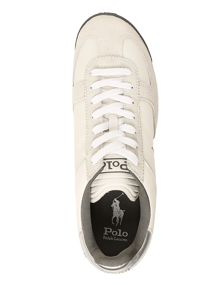 Polo Ralph Lauren - SUEDE/LEATHER/NYLON-VARICK PP-SK-LT - low-top sneaker - white/grey/silver - 3