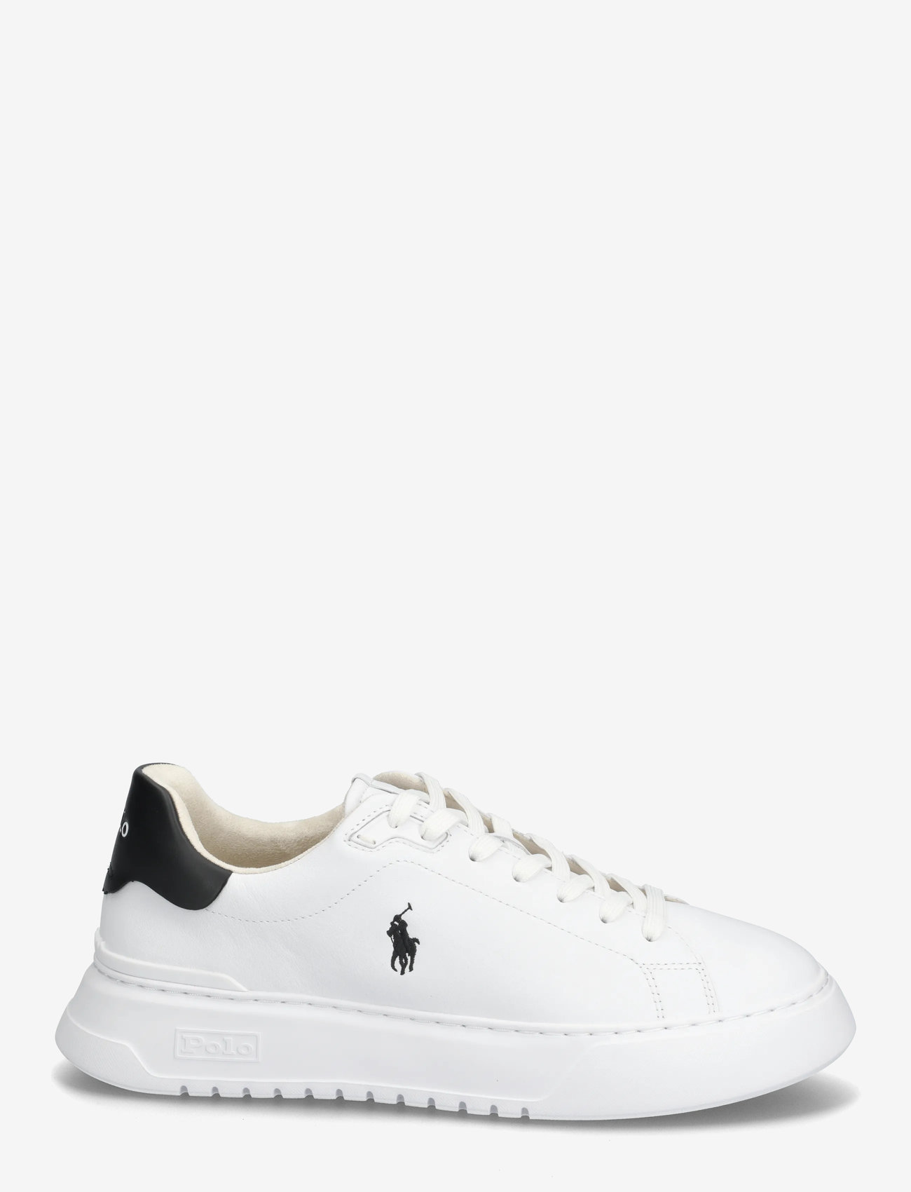Polo Ralph Lauren - RLite Court Tumbled Leather Sneaker - lave sneakers - white/black - 1